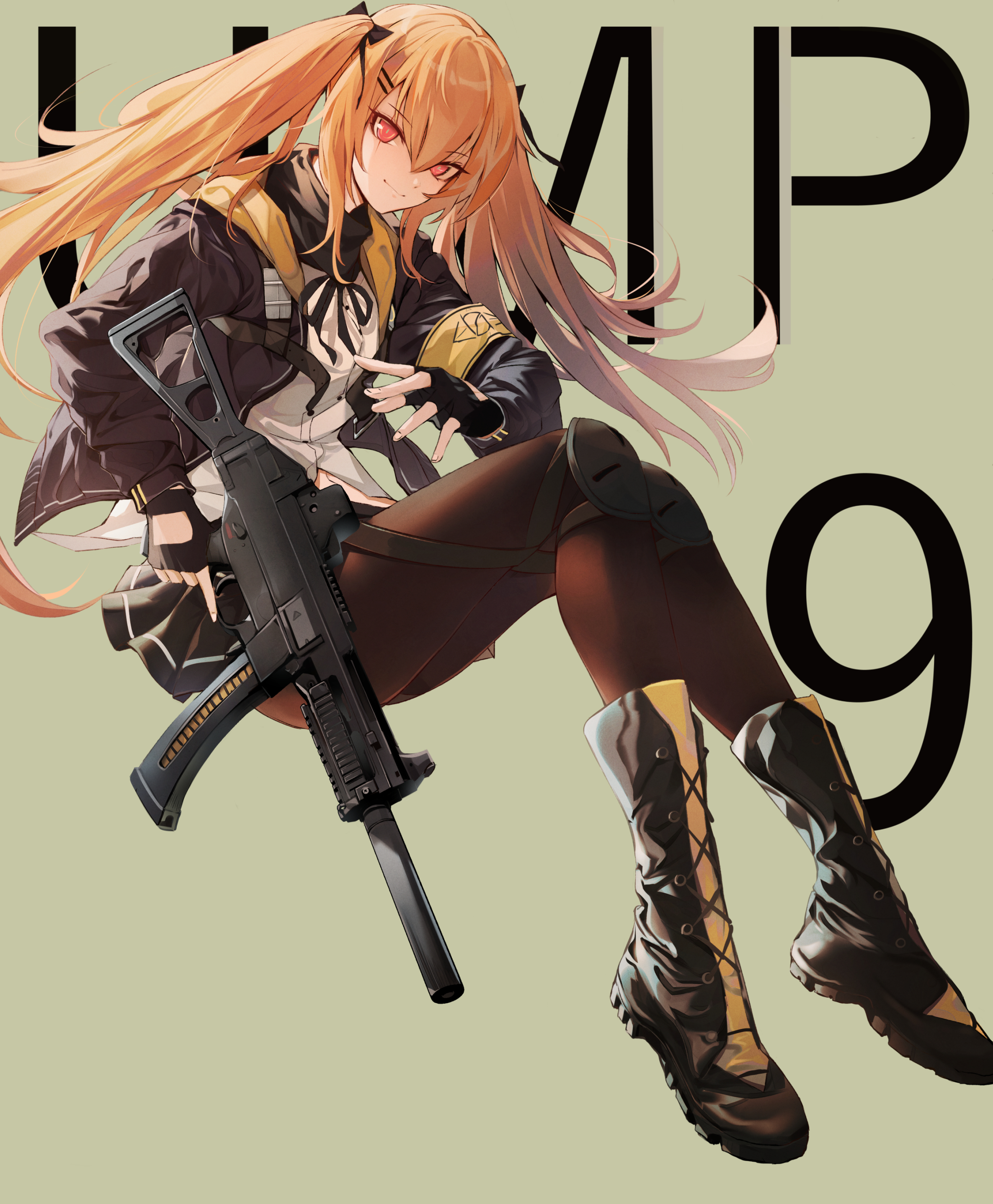 Anime 2371x2874 ZhenFang Girls Frontline UMP9 (Girls' Frontline) anime girls anime girls with guns