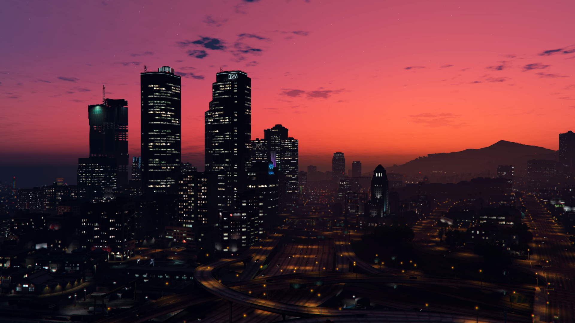 General 1920x1080 Grand Theft Auto V sky video games screen shot PC gaming cityscape