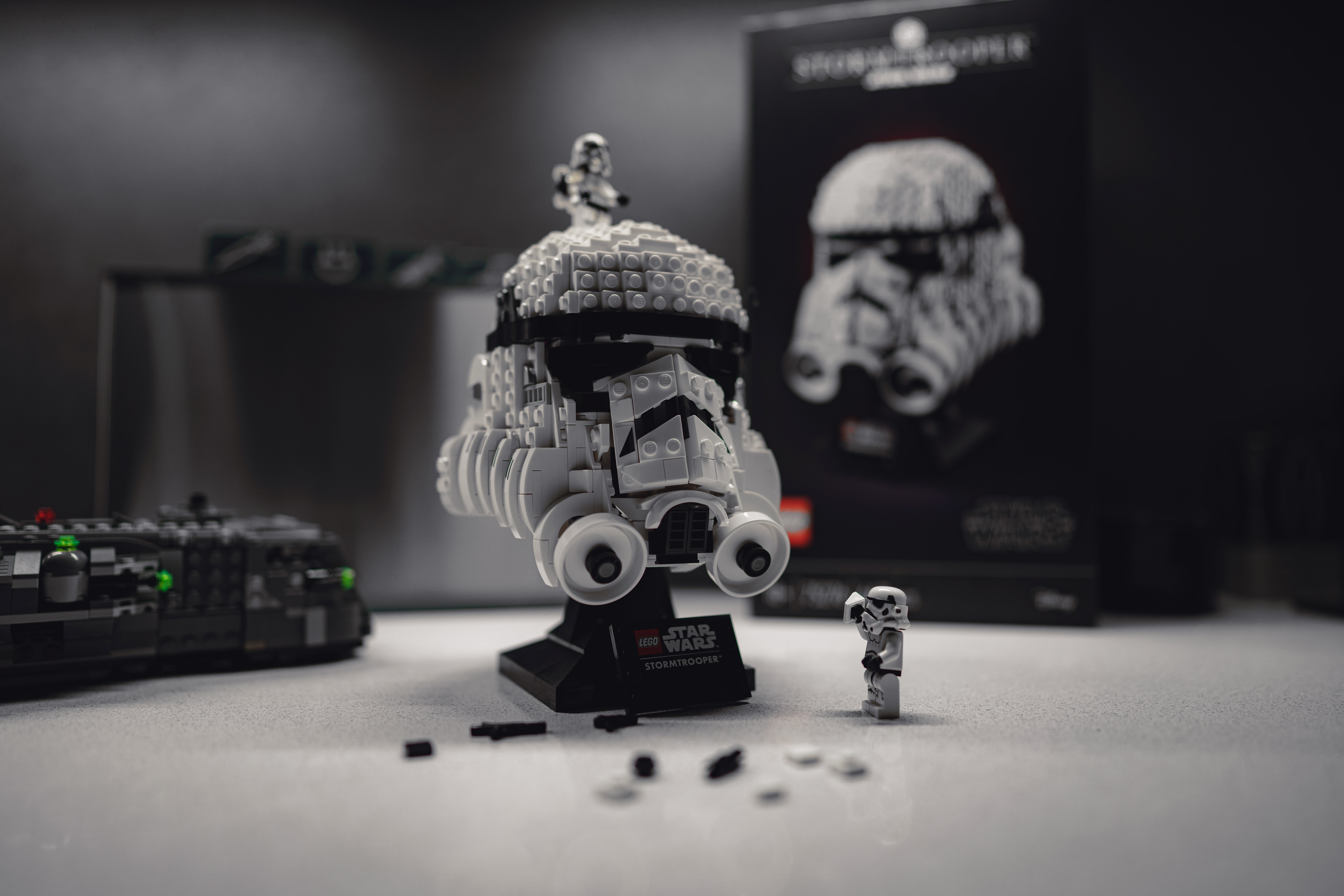 General 6000x4000 Star Wars LEGO stormtrooper monochrome