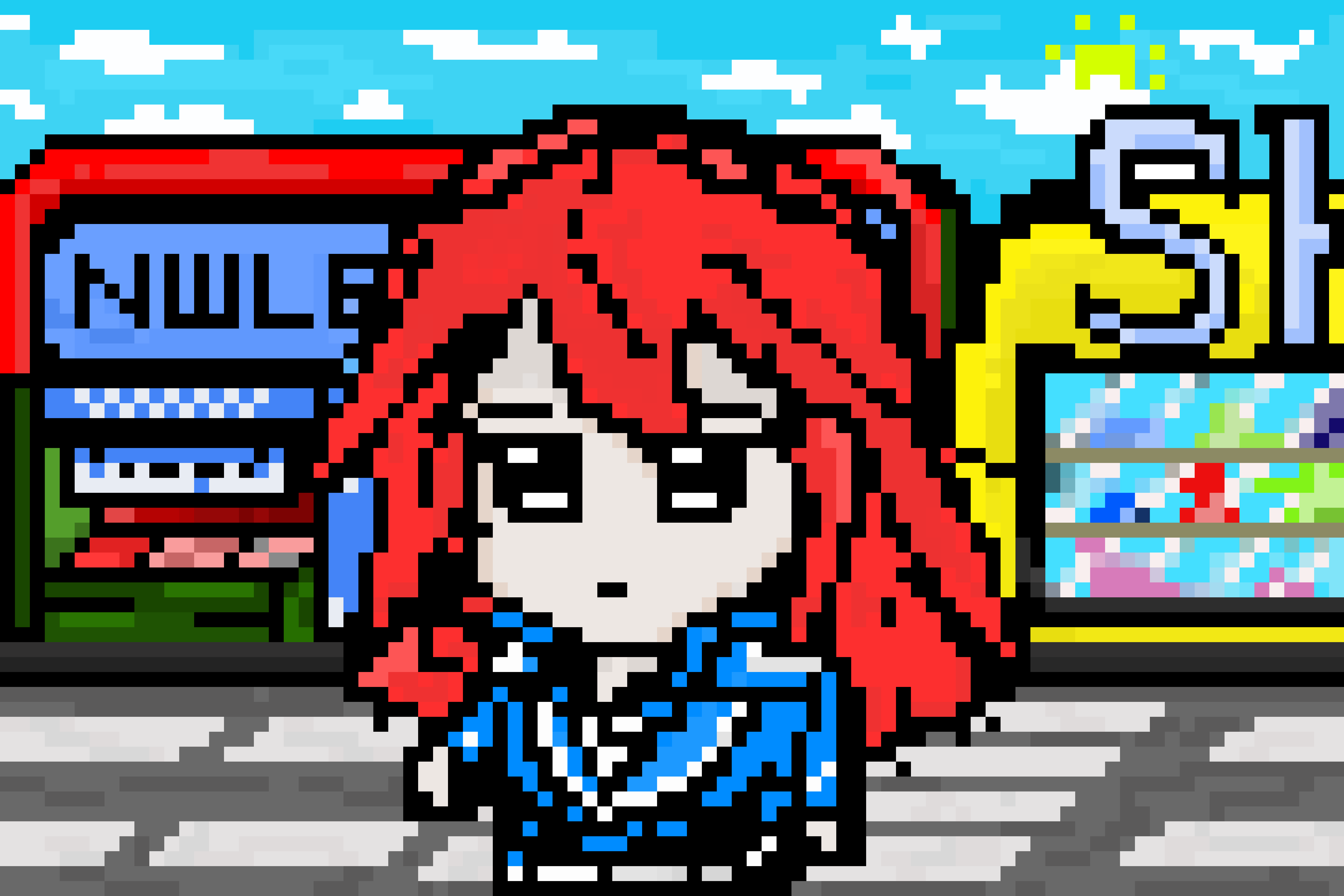 Anime 9000x6000 pixel art anime anime girls