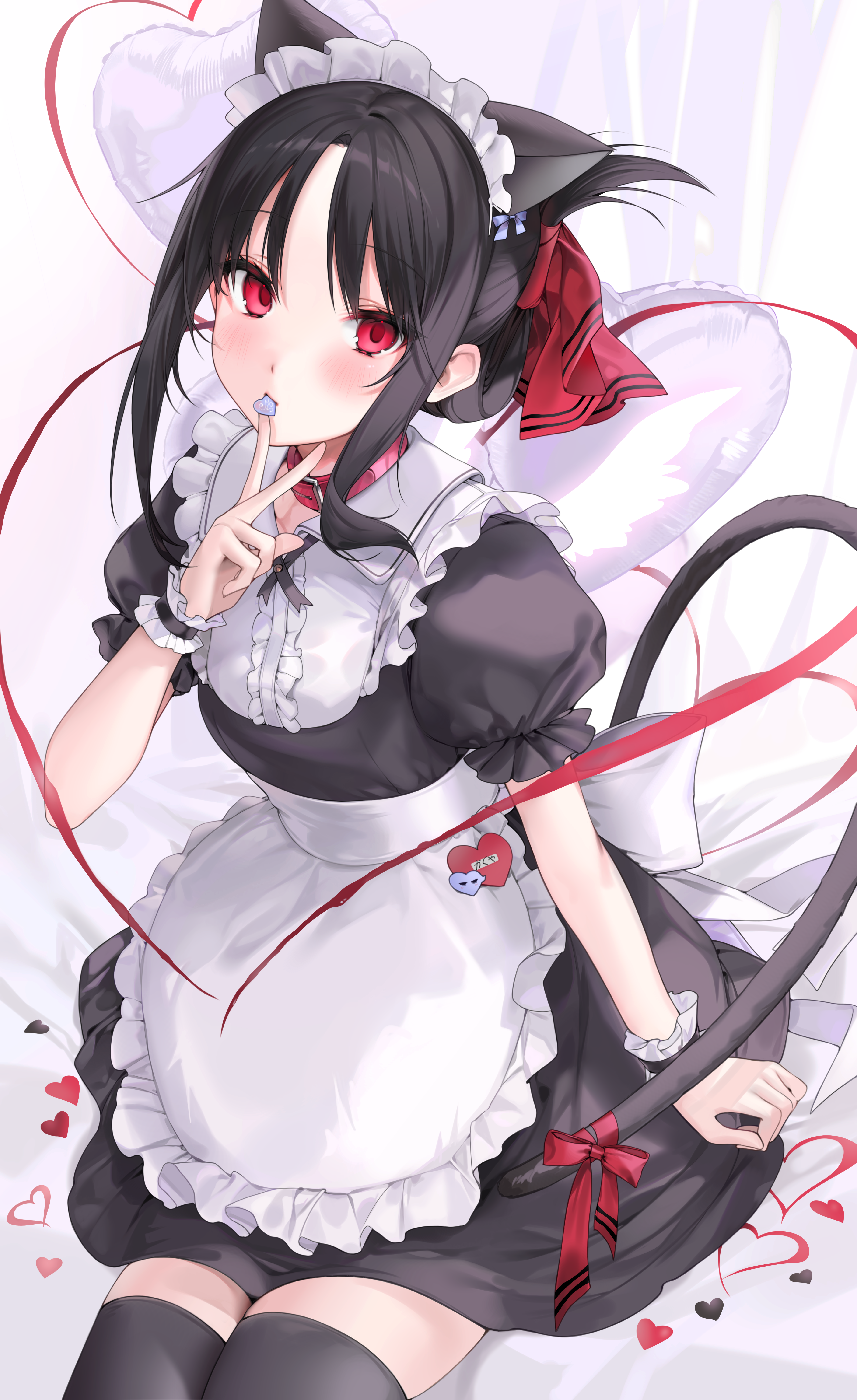 Anime 3673x6000 anime girls anime fan art maid outfit maid Kaguya Shinomiya
