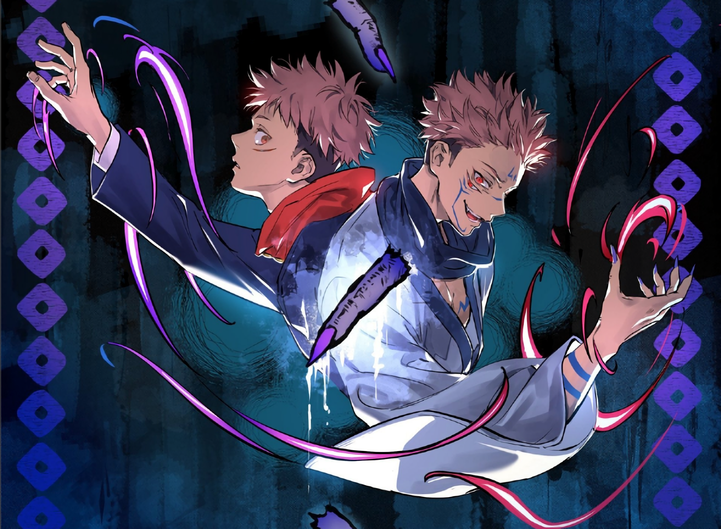 Anime 2368x1736 anime boys Jujutsu Kaisen anime fan art