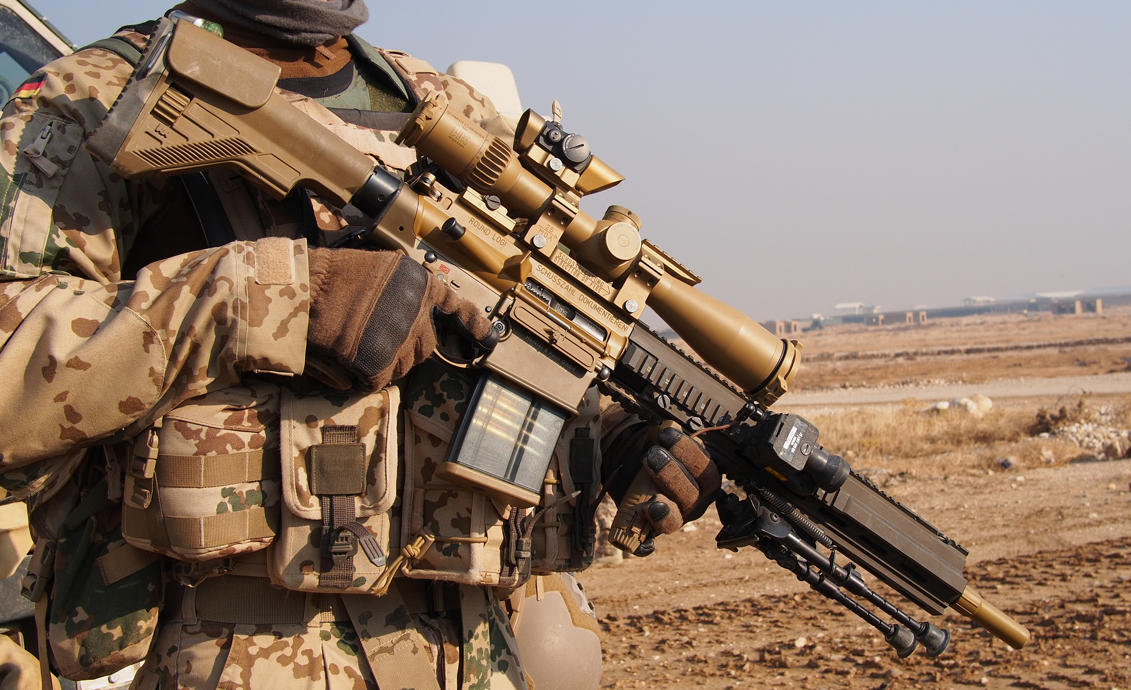 People 3819x2329 Heckler & Koch HK G28 DMR Bundeswehr Afghanistan rifles weapon military