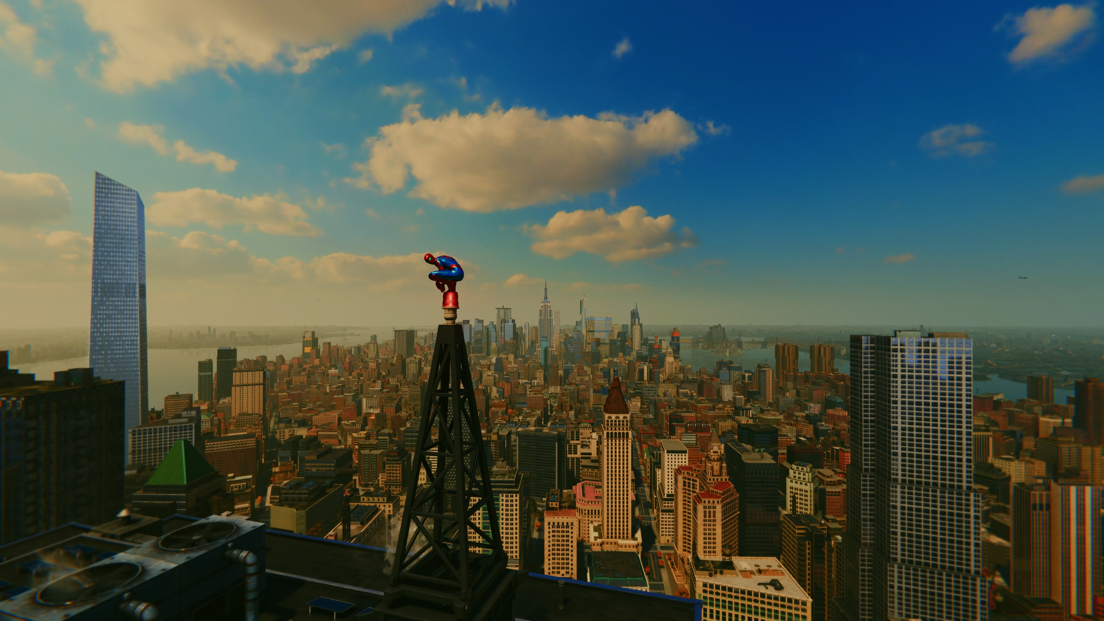 General 3840x2160 Marvel Comics Spider-Man Spider-Man (2018) city New York City Playstation 4 Pro CGI