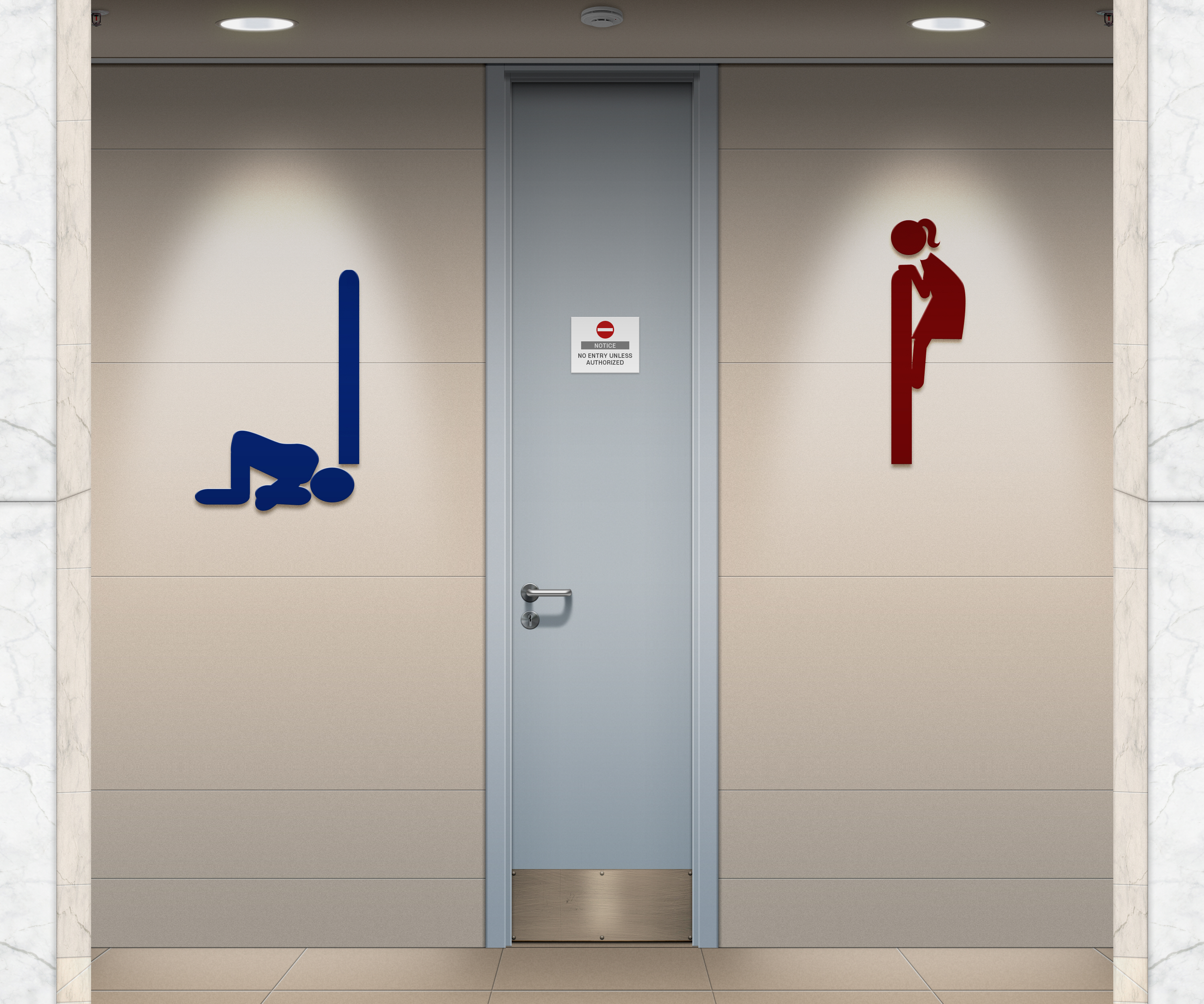 General 3000x2500 toilets public restroom signs humor digital art