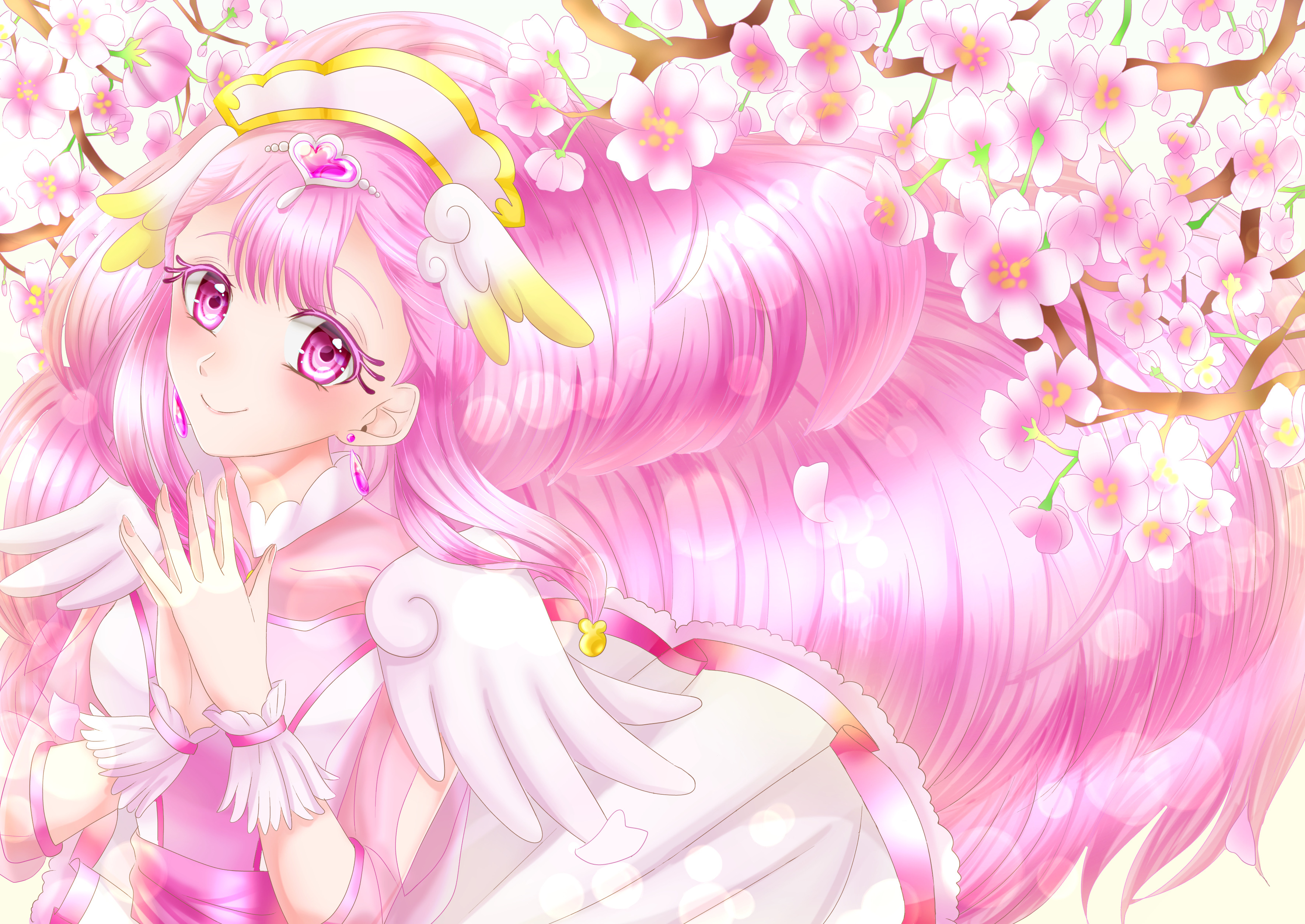 Anime 3541x2508 magical girls Pretty Cure Healin' Good ♥ Precure anime girls