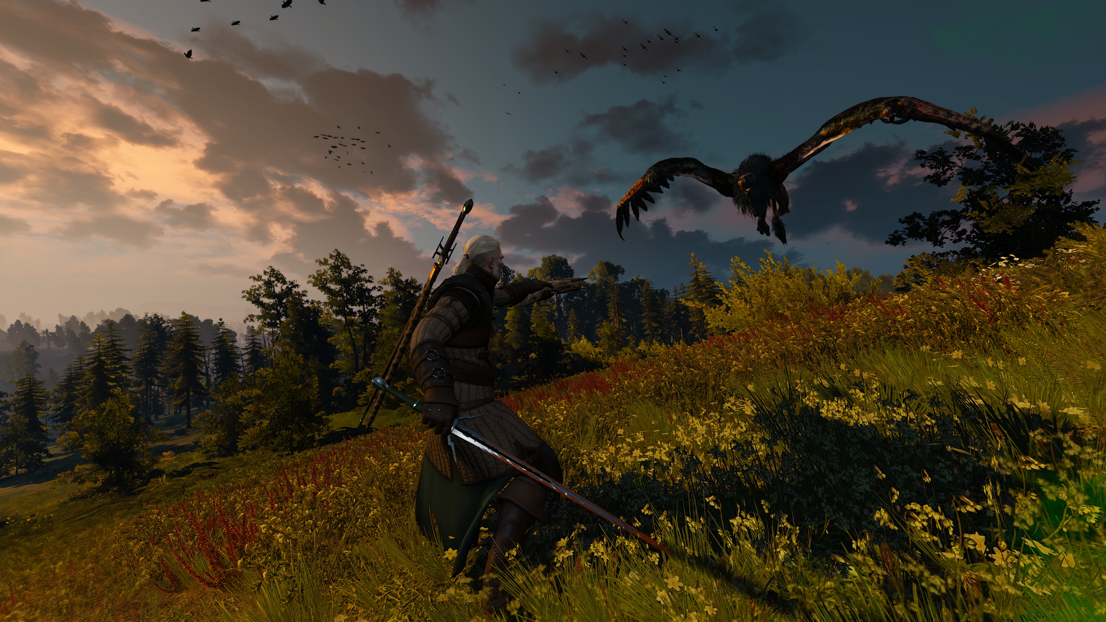 General 3840x2160 The Witcher 3: Wild Hunt Geralt of Rivia screen shot RPG video games PC gaming