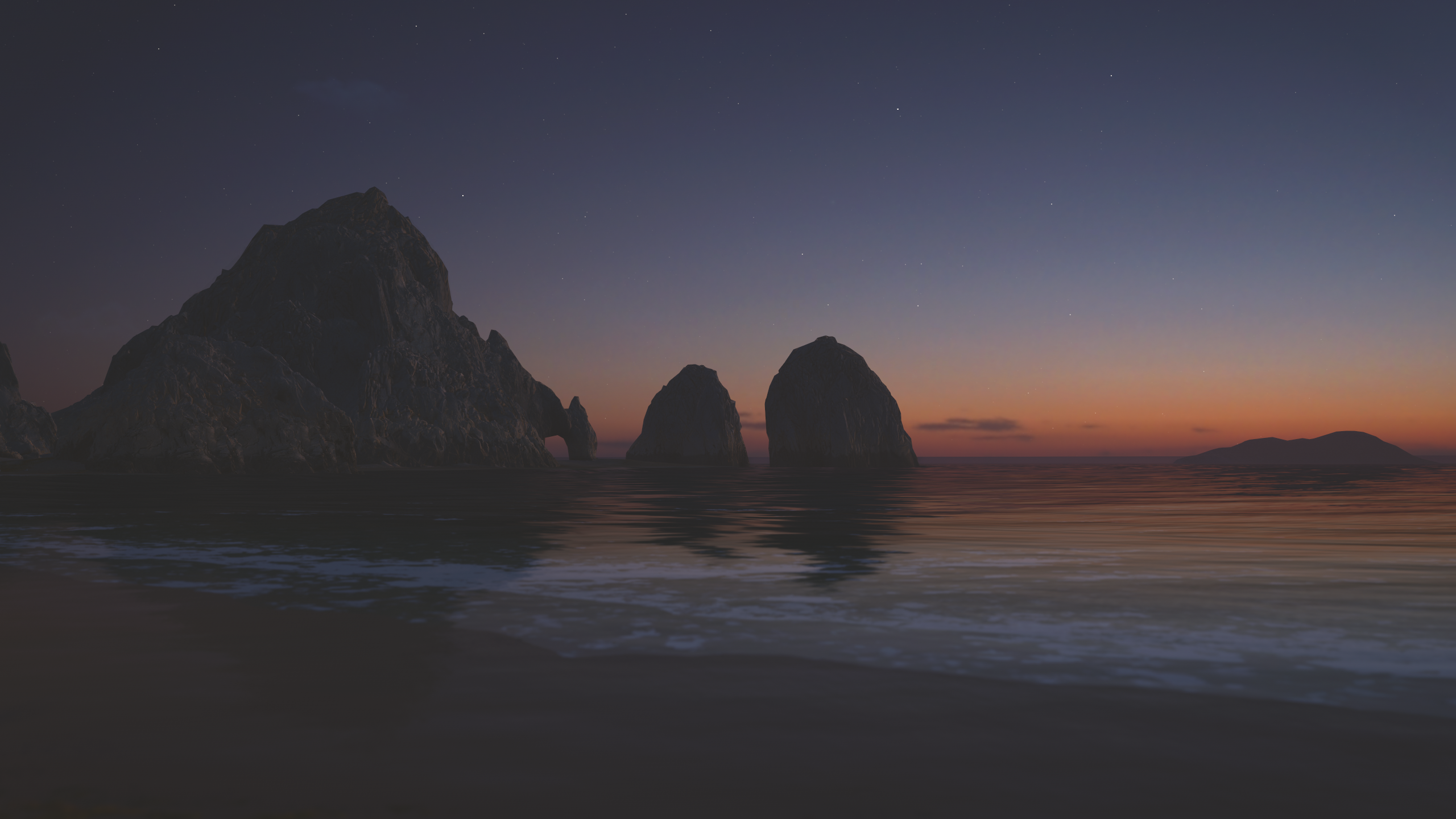 General 2560x1440 Forza Horizon 5 landscape sunset sea video games
