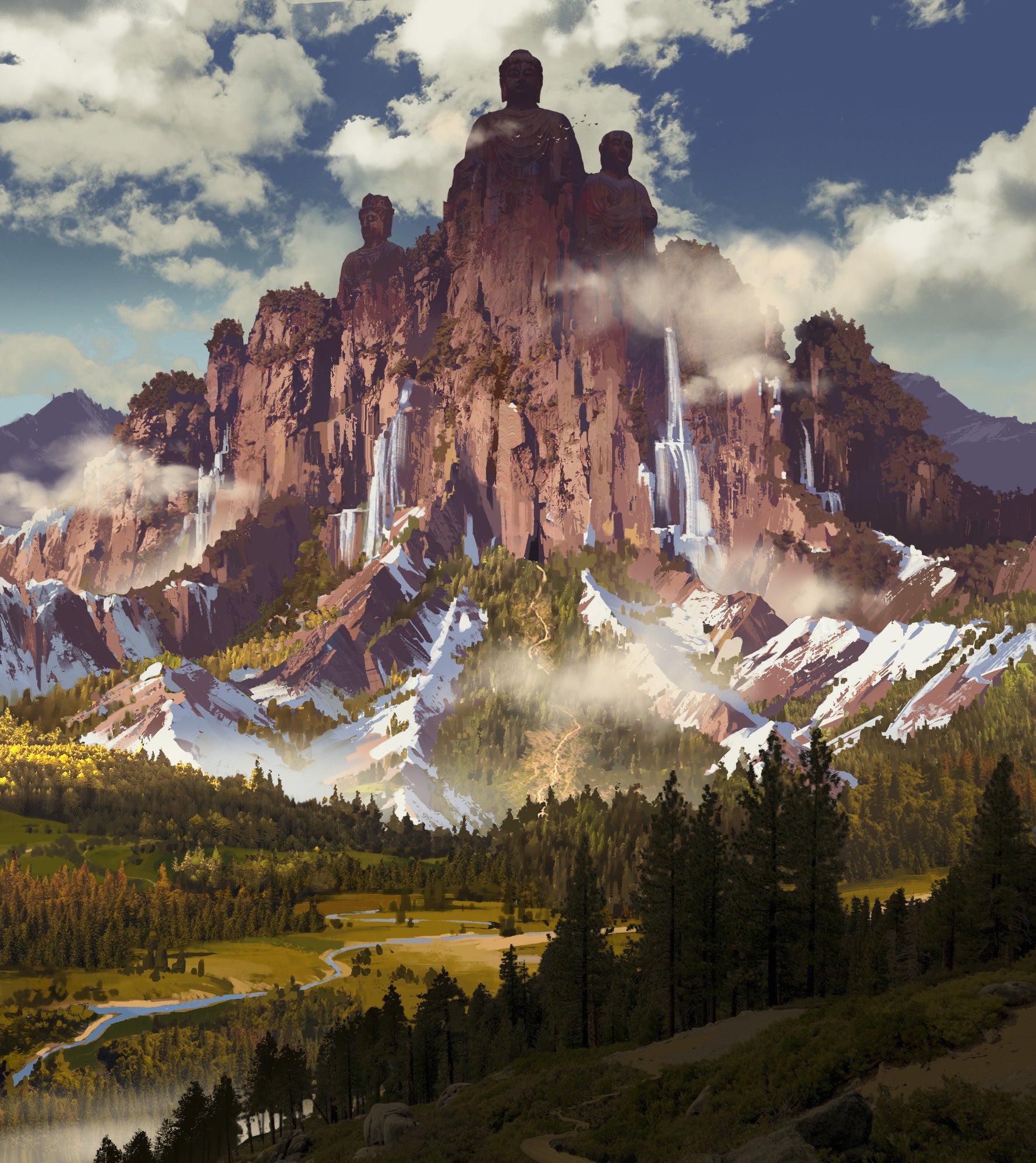 General 1779x1996 artwork digital art mountains landscape