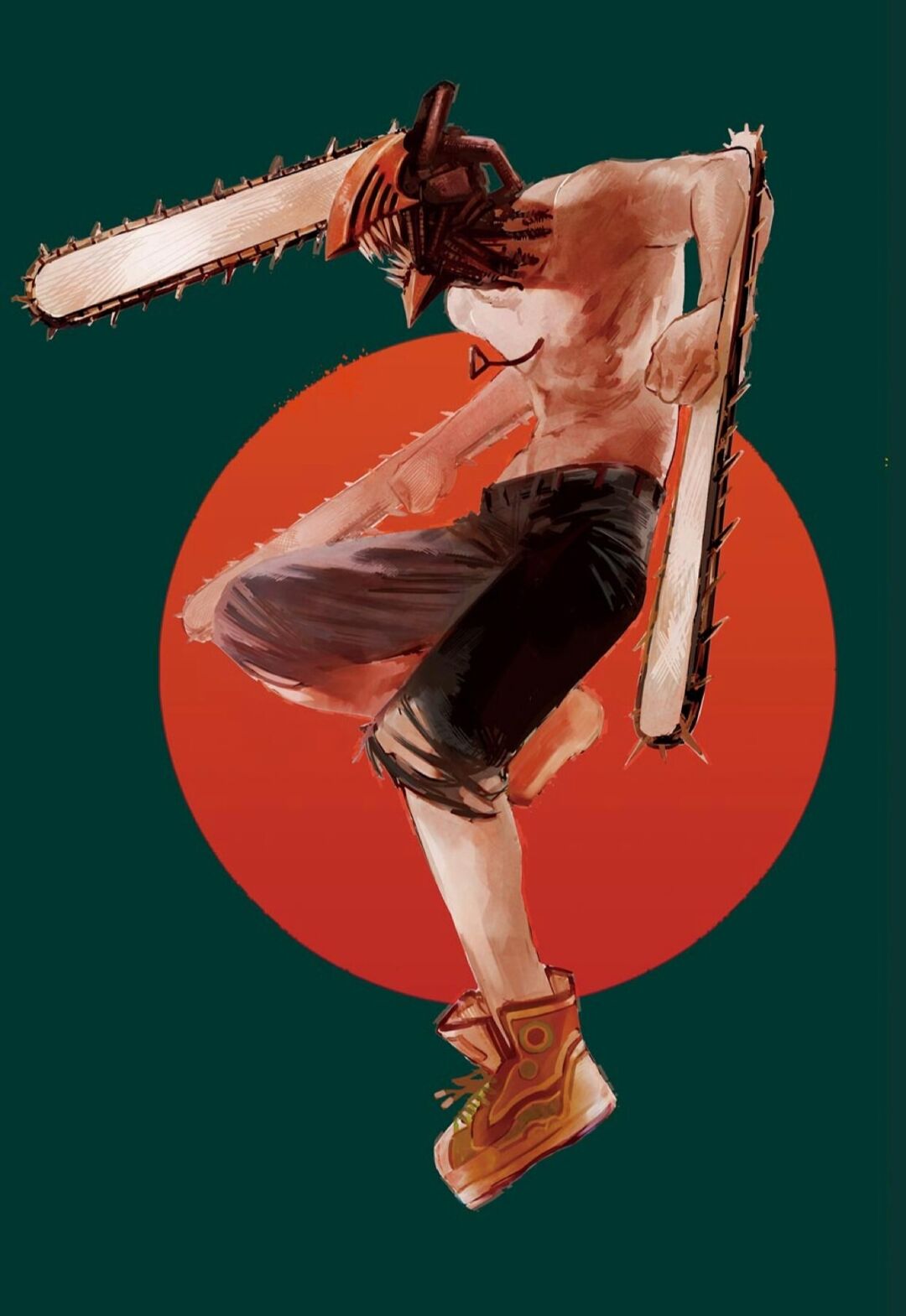 Anime 1080x1569 Chainsaw Man Denji (Chainsaw Man) anime boys artwork horror