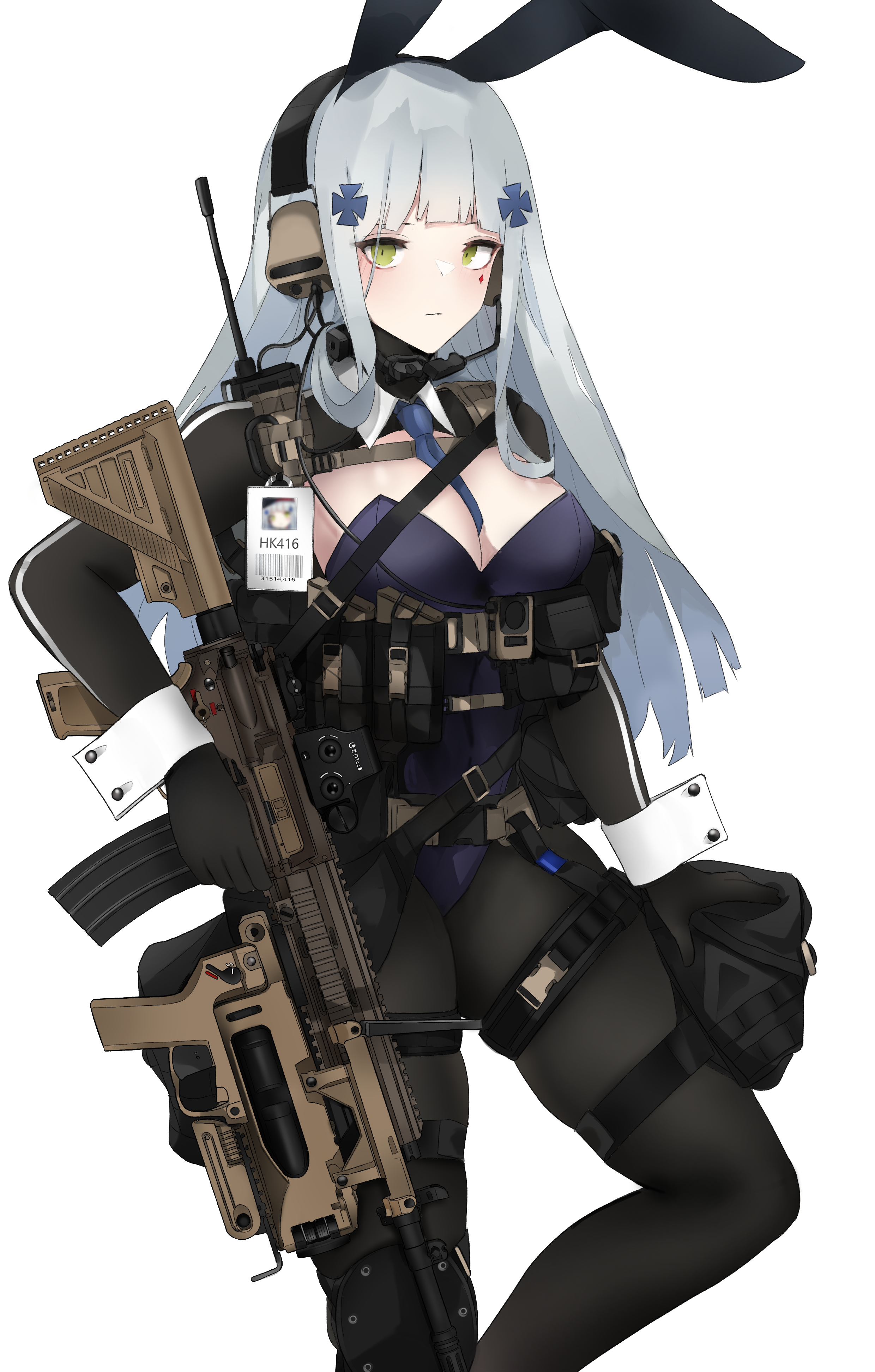 Anime 2480x3888 Girls Frontline HK416 (Girls Frontline) FTE anime girls gun girls with guns