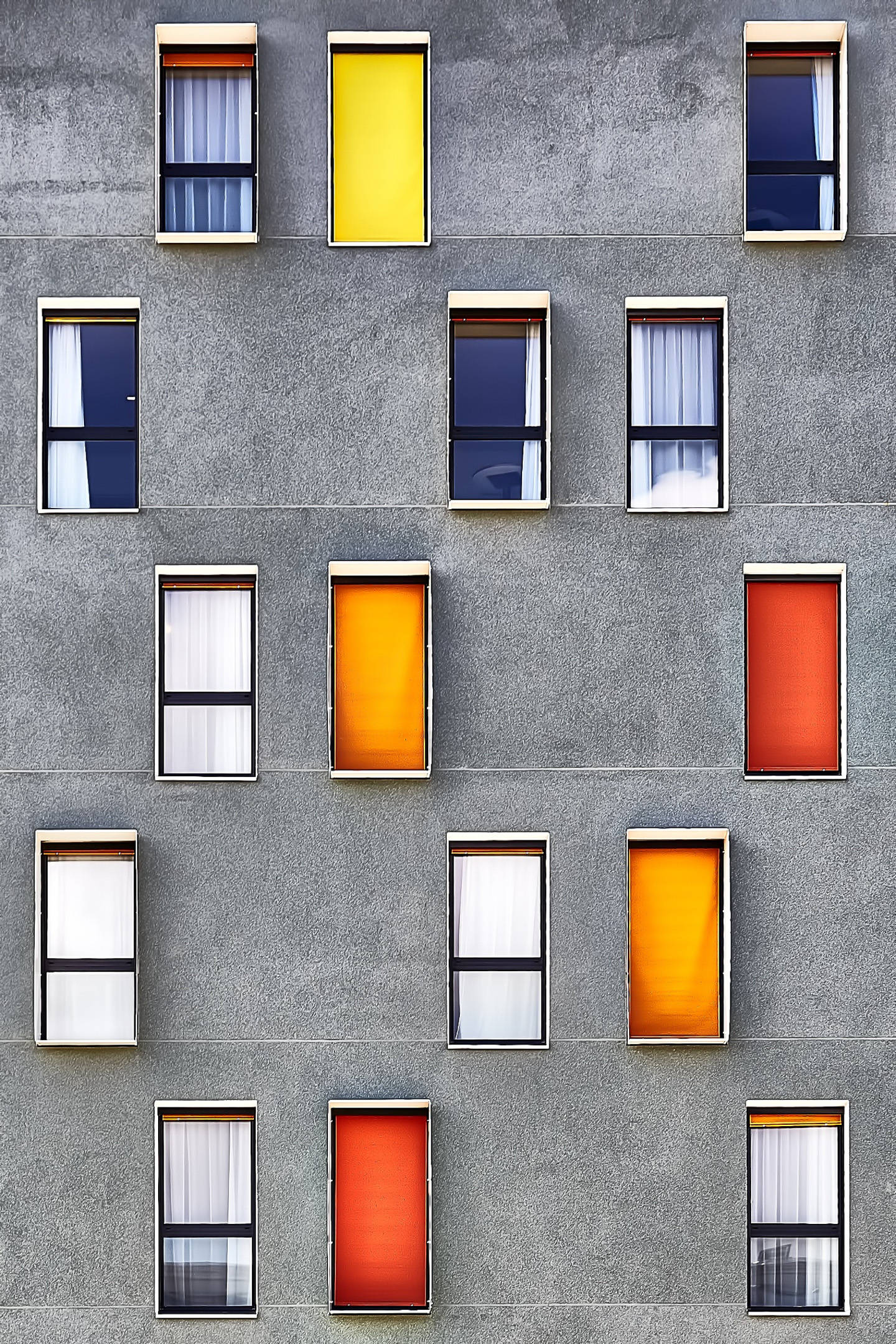 General 1440x2159 colorful concrete house building facade