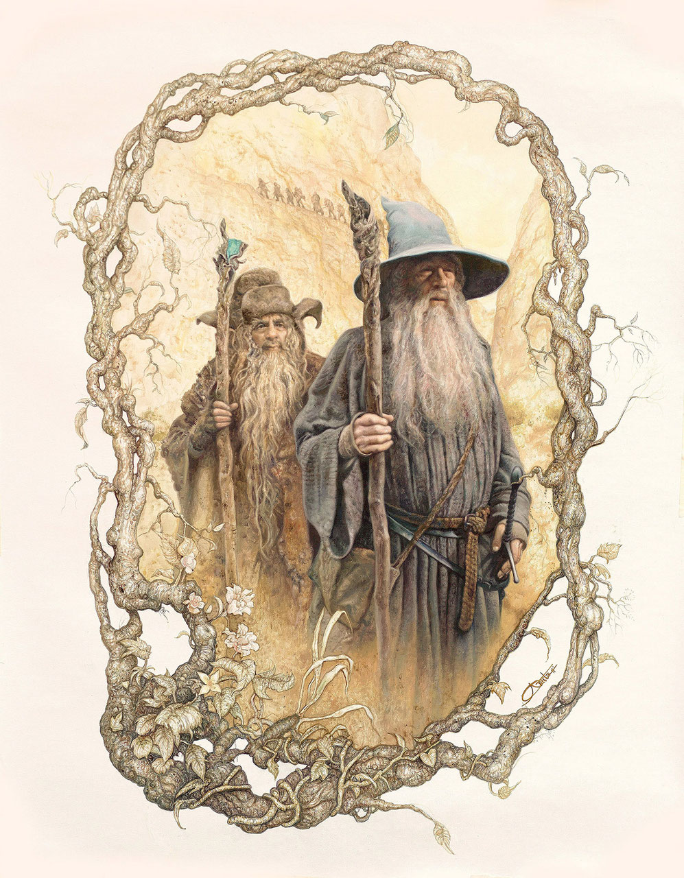 Anime 997x1280 Arantza Sestayo The Hobbit: An Unexpected Journey J. R. R. Tolkien wizard Gandalf artwork