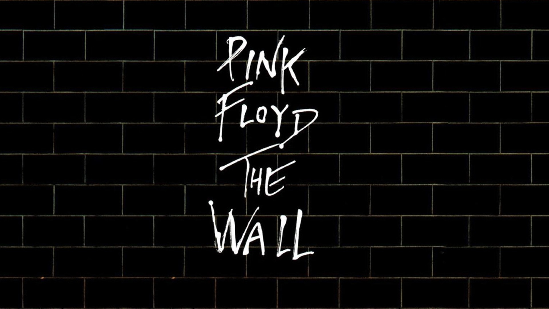 General 1920x1080 Pink Floyd album covers cover art black background rock bands bricks band