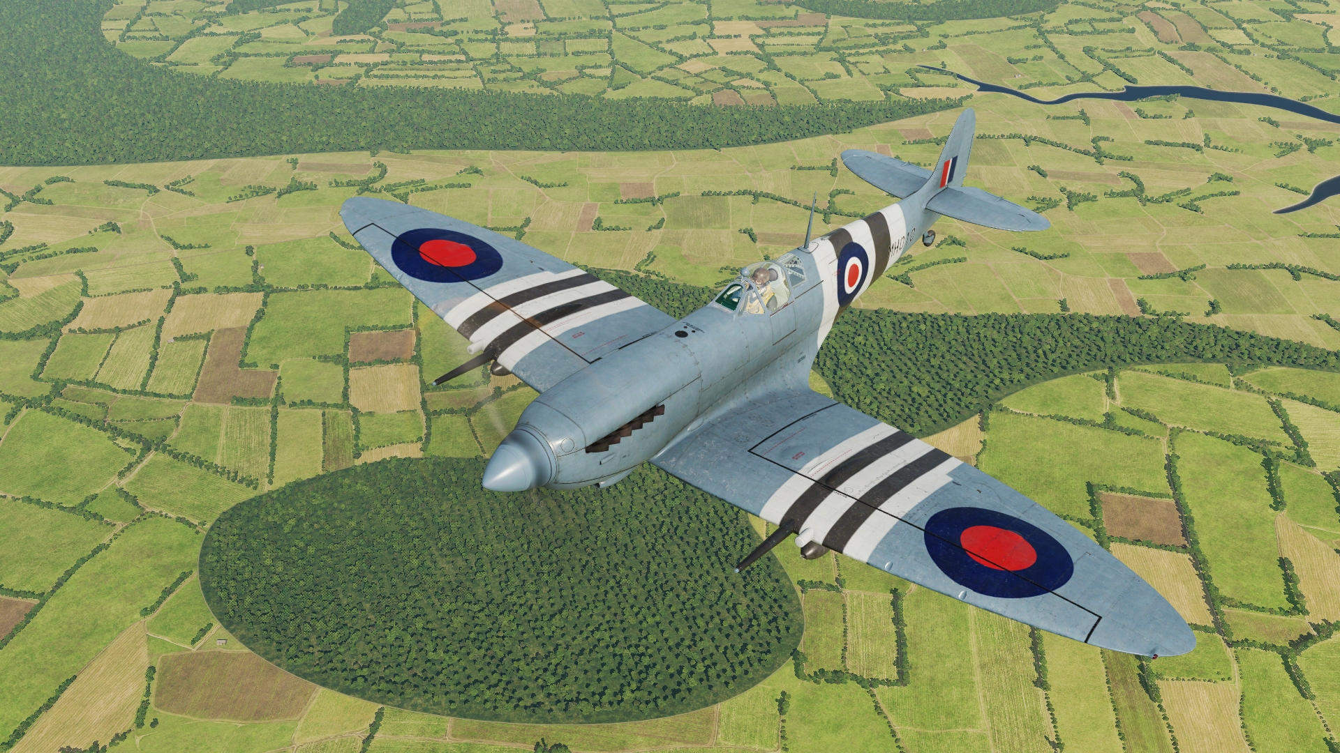General 1920x1080 Digital Combat Simulator aircraft airplane Supermarine Spitfire video games screen shot flight simulator Supermarine British aircraft
