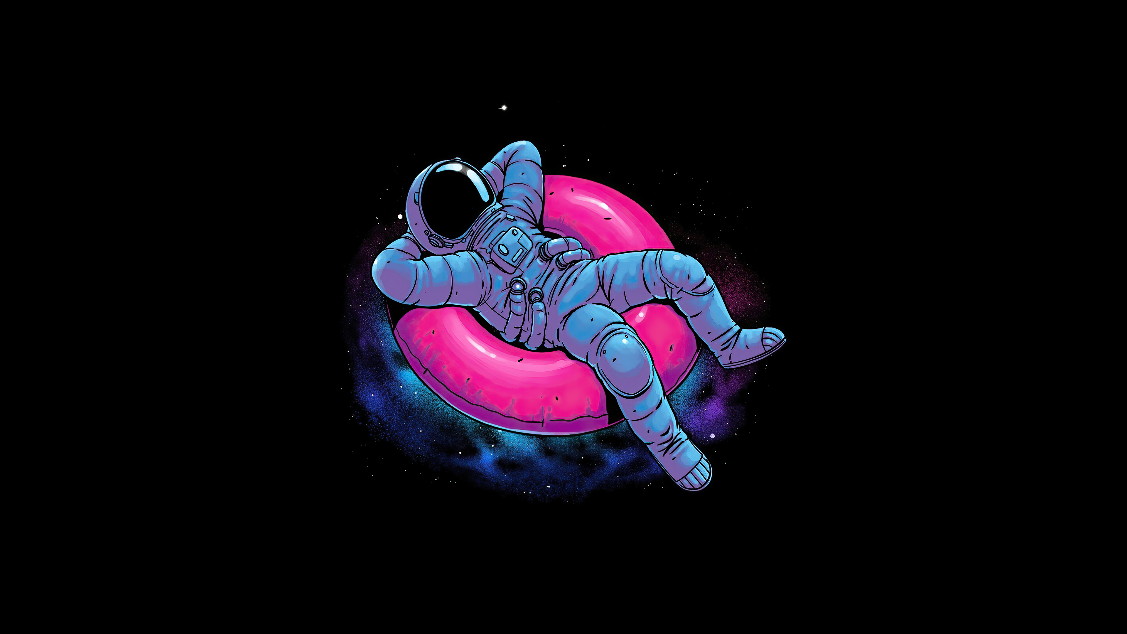General 3840x2160 astronaut relaxing floater