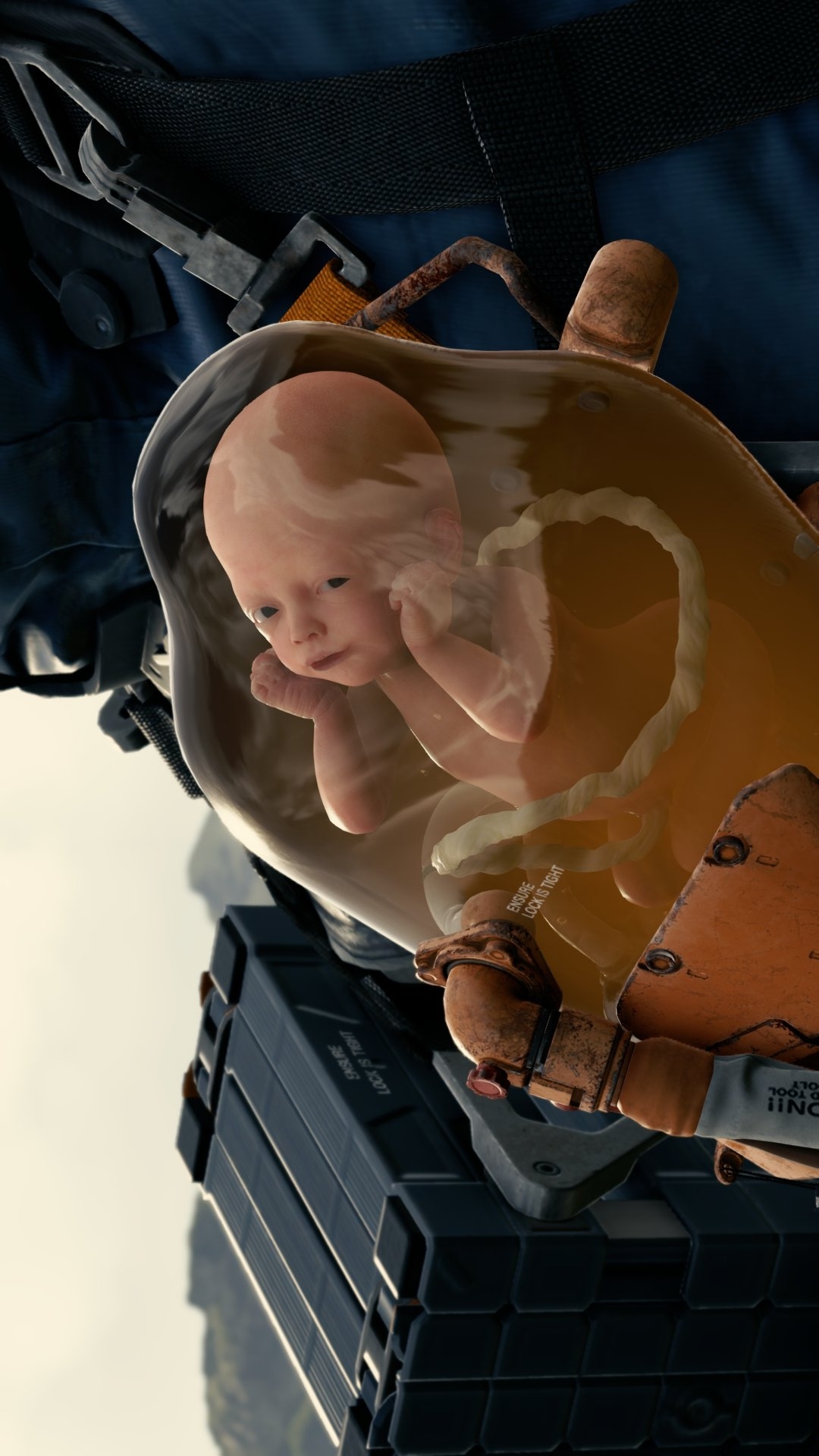 General 1080x1920 Death Stranding video games baby umbilical cord Kojima Productions 505 Games video game characters