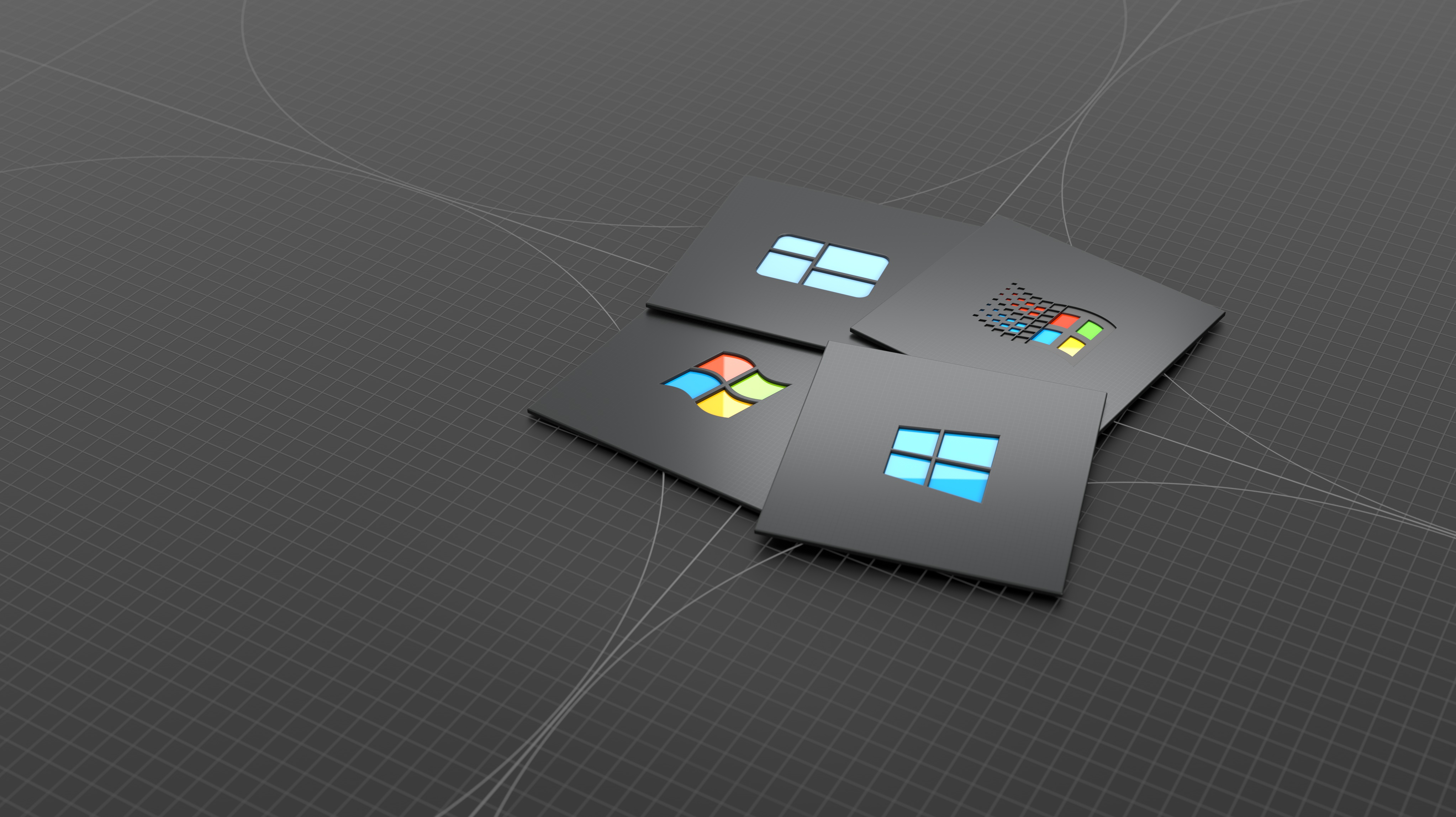 General 4092x2298 Windows 10 windows logo Windows 7 Microsoft Windows 95 Microsoft Windows operating system digital art