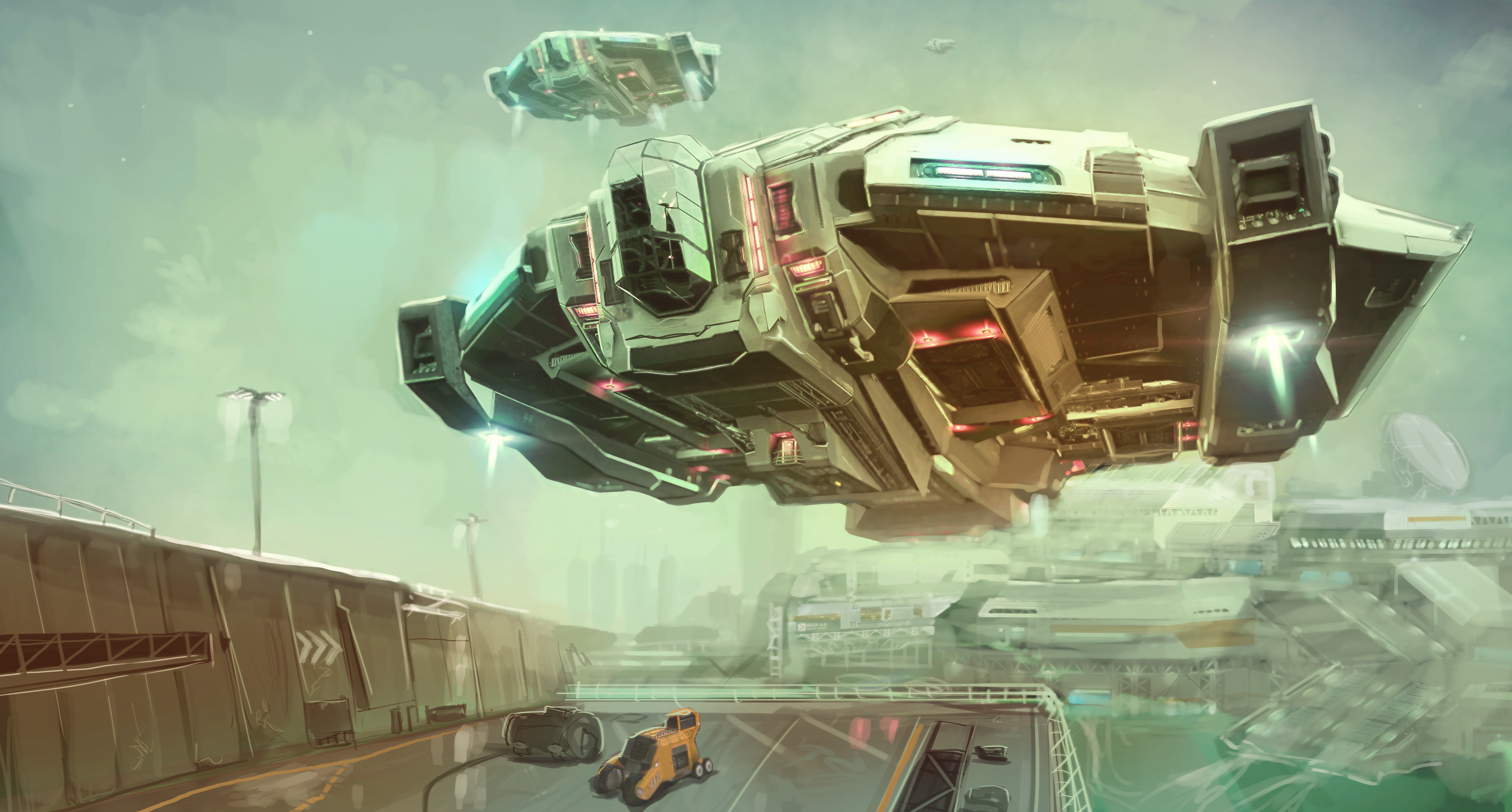 General 5697x3059 Elite: Dangerous spaceship science fiction digital art