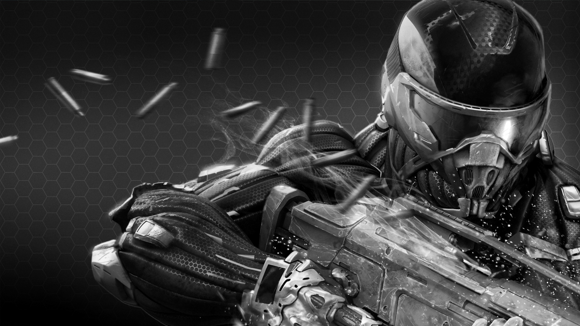 General 1920x1080 Crysis 2 video games monochrome video game art