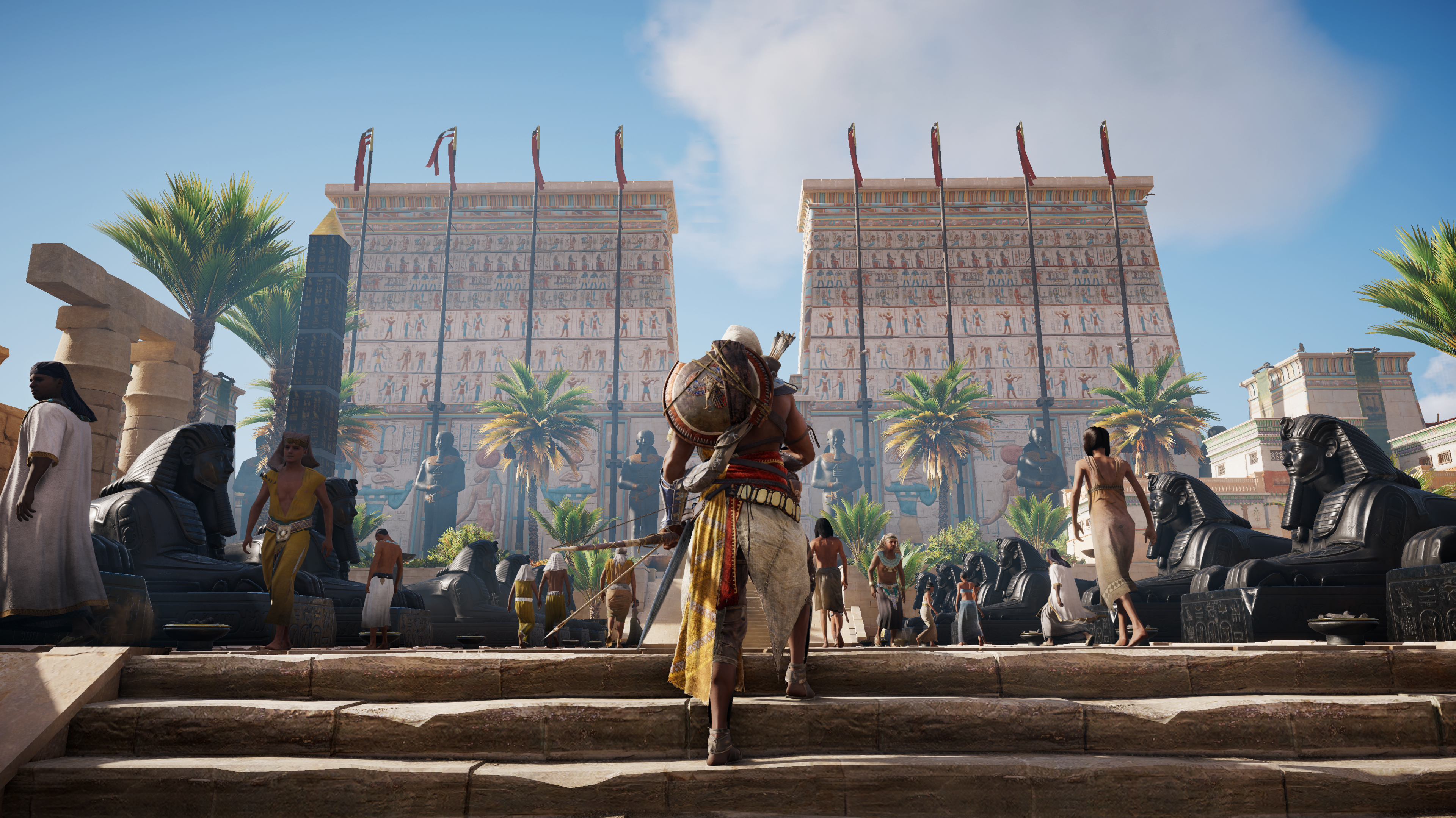 General 3840x2160 sky Assassin's Creed: Origins video games screen shot