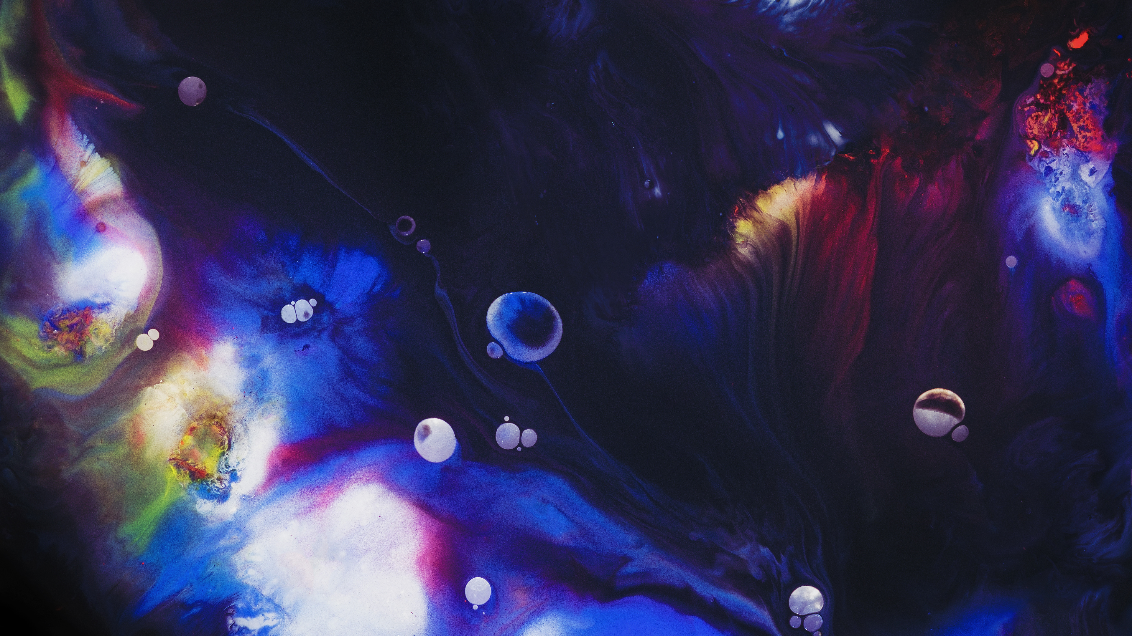 General 3840x2160 abstract fluid shapes artwork colorful Paranoid Android
