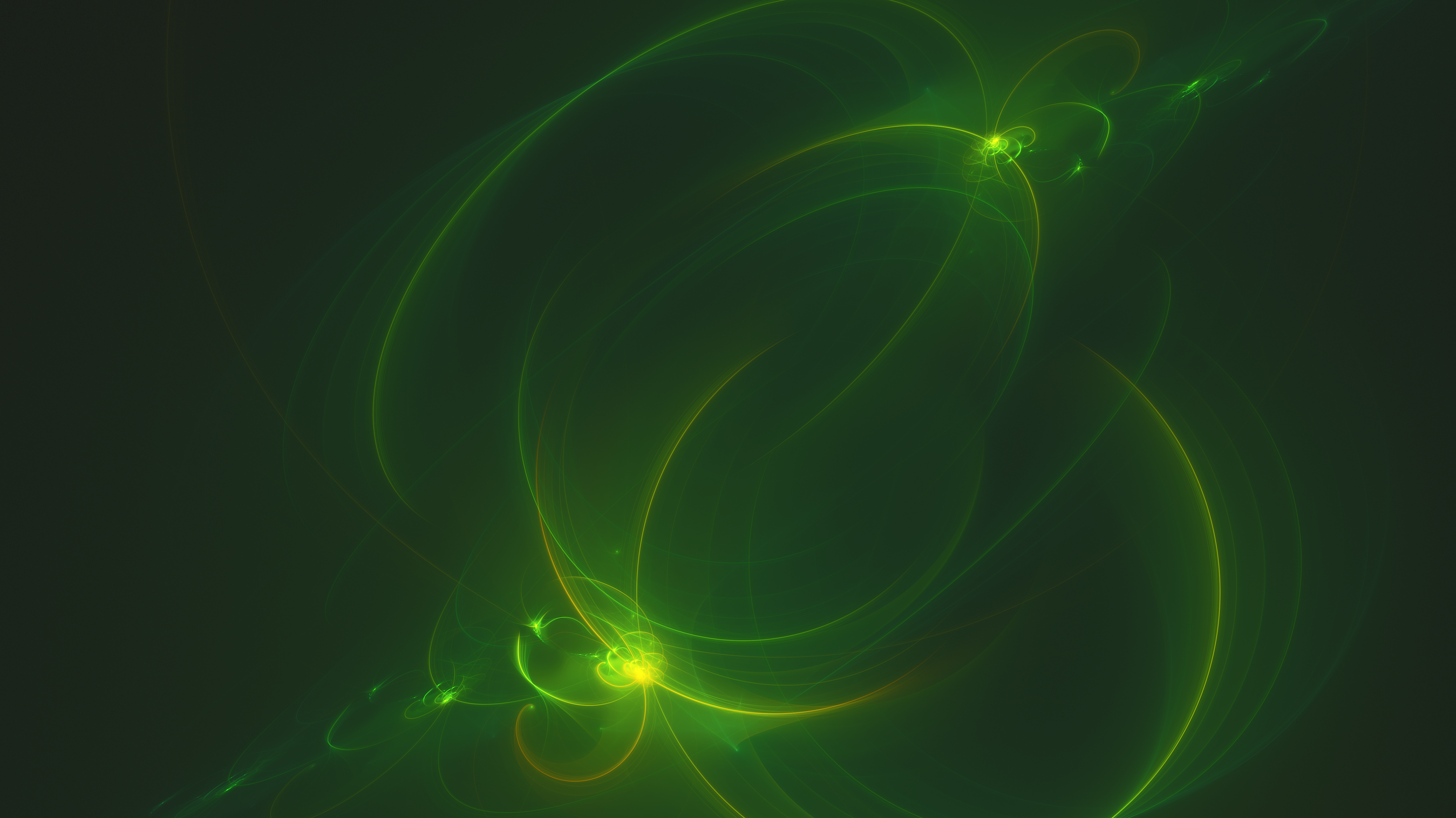 General 2698x1517 fractal abstract chaotica digital art simple background green green background