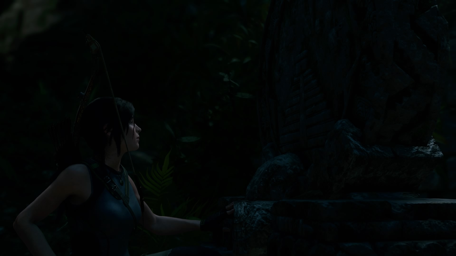 General 1920x1080 Shadow of the Tomb Raider PlayStation 4 video games Lara Croft (Tomb Raider) dark screen shot PC gaming