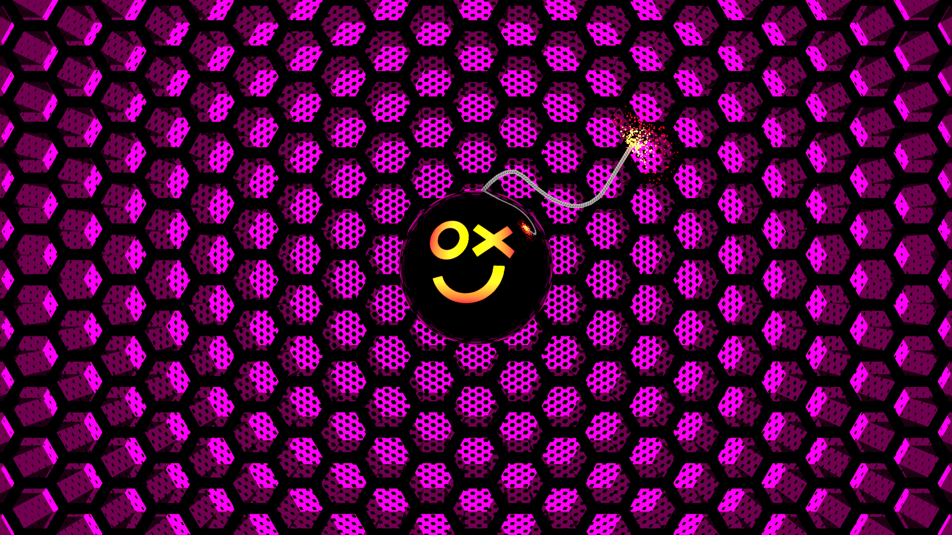 General 1920x1080 bombs grid hexagon texture purple background purple