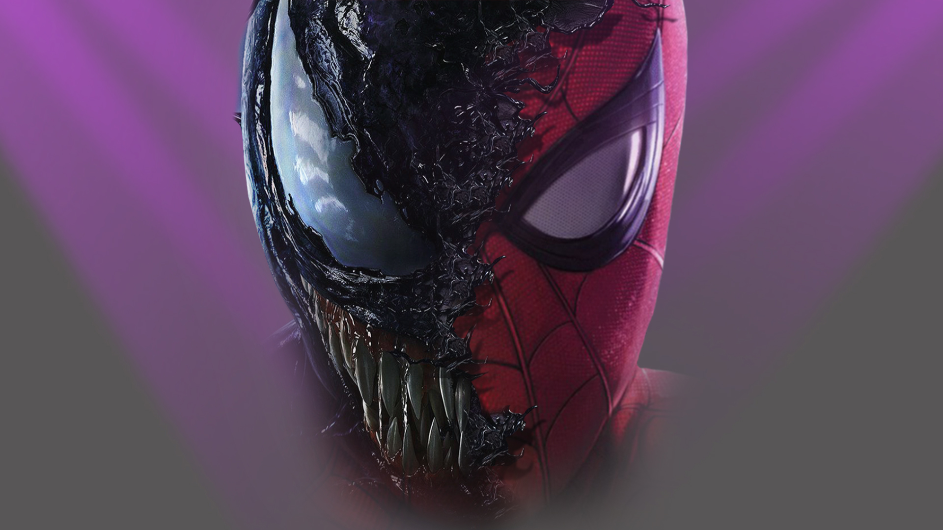 General 1920x1080 Venom Spider-Man artwork mask superhero creature