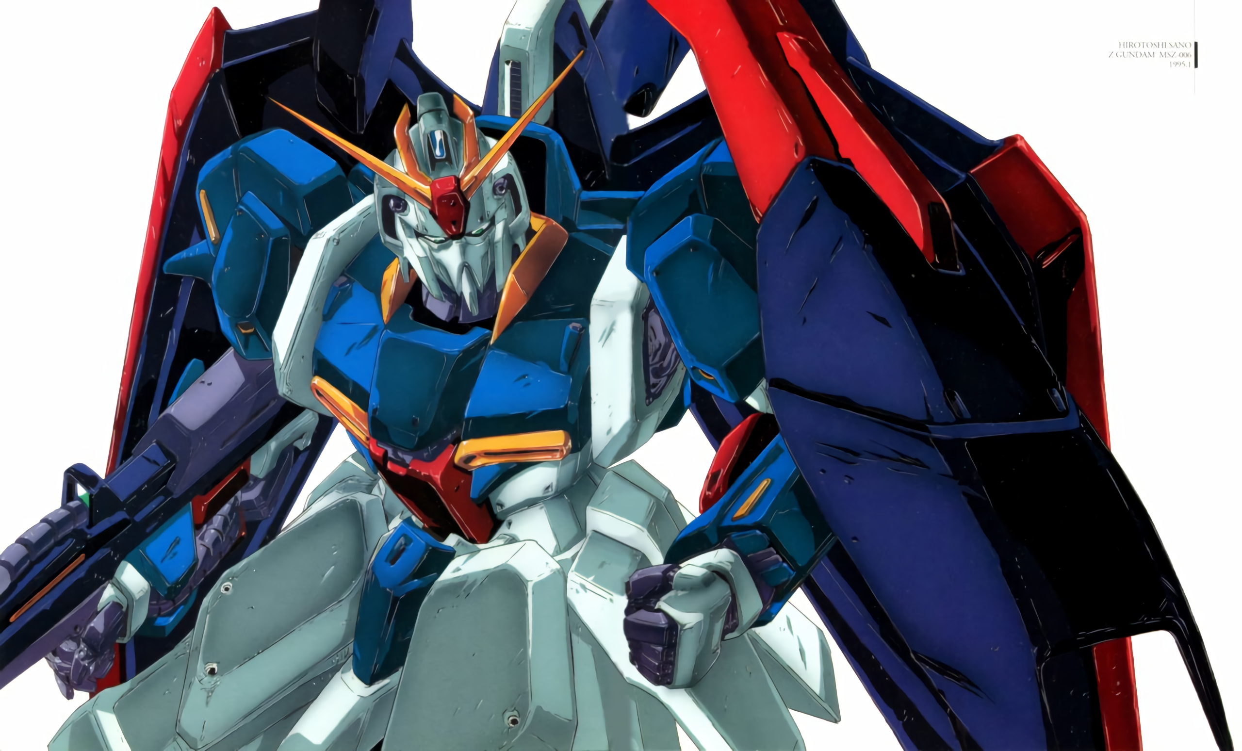 Anime 2560x1548 Mobile Suit Zeta Gundam Gundam 1980s robotic Zeta Gundam