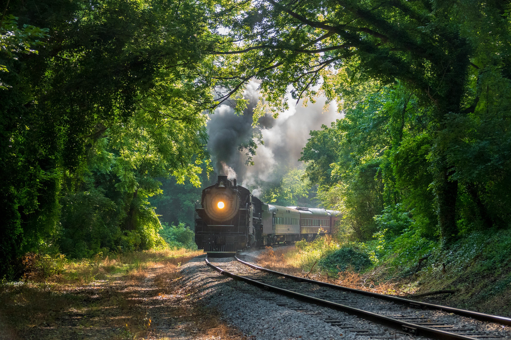 General 2048x1365 Tennessee vehicle train railway outdoors nature forest