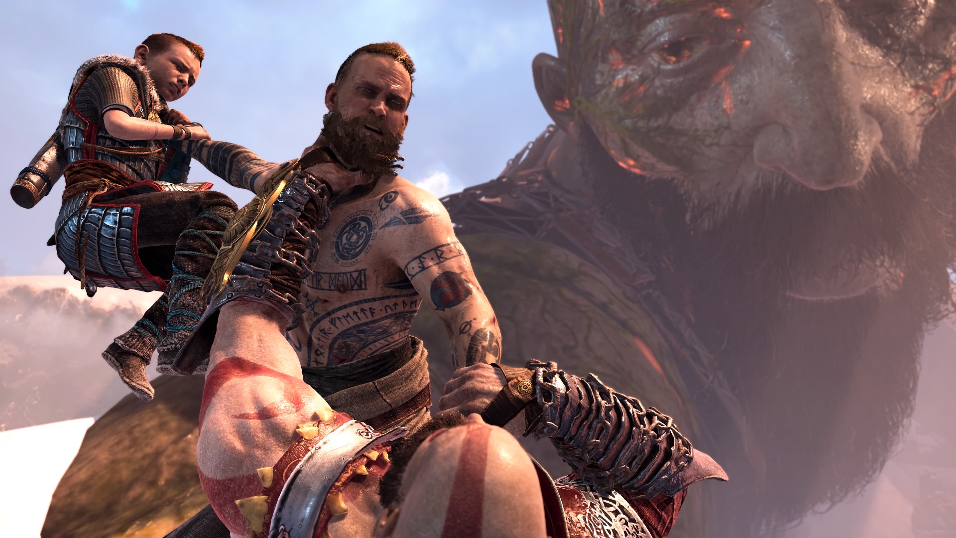 General 1920x1080 God of War God of War (2018) Kratos PlayStation PlayStation 4 video game characters Atreus Balder video games