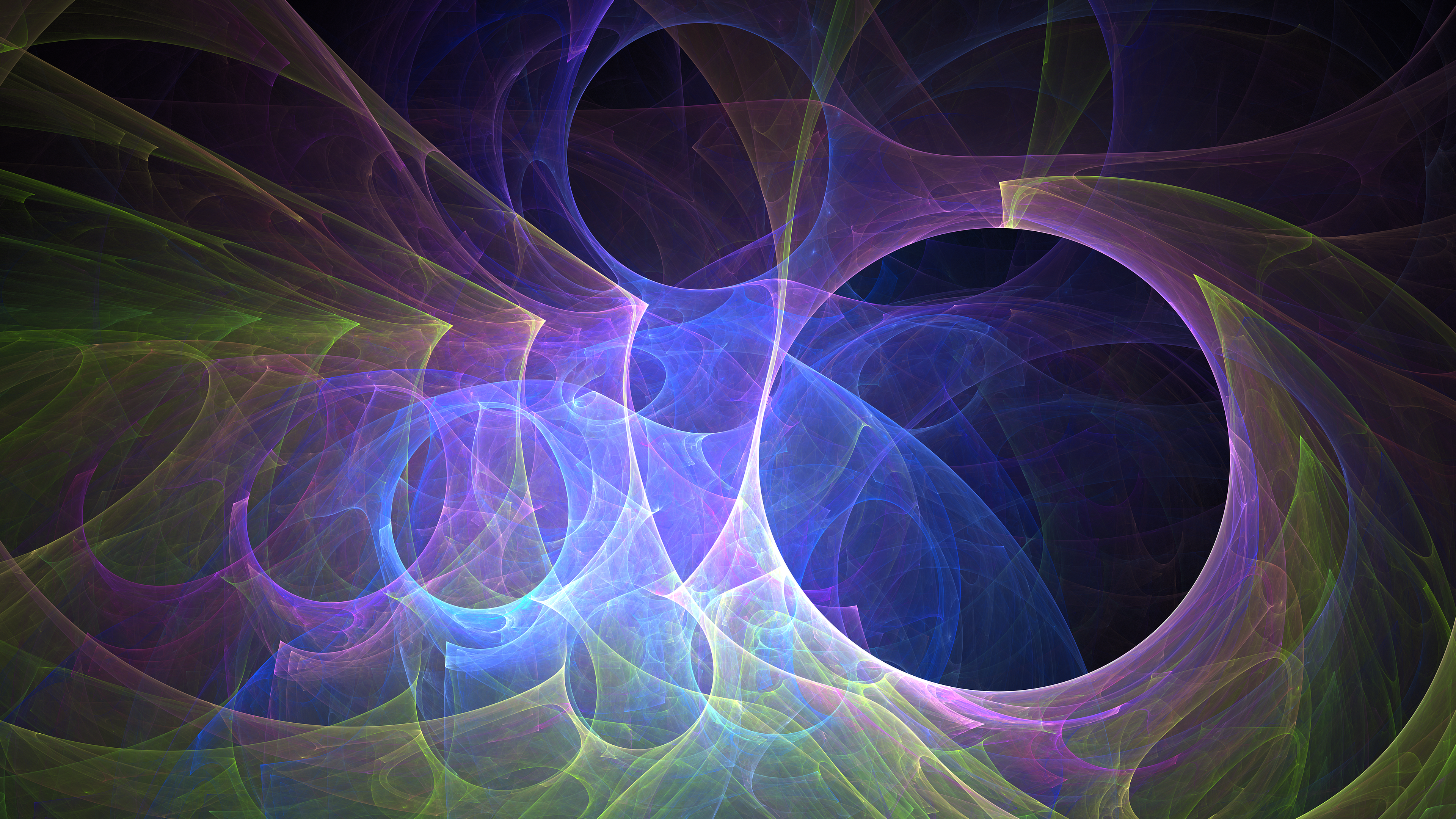 General 3840x2160 fractal abstract fractal flame purple background shapes digital art