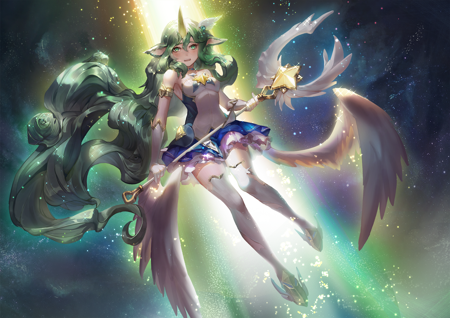 Anime 1500x1060 Soraka (League of Legends) League of Legends Star Guardian Soraka Star Guardian