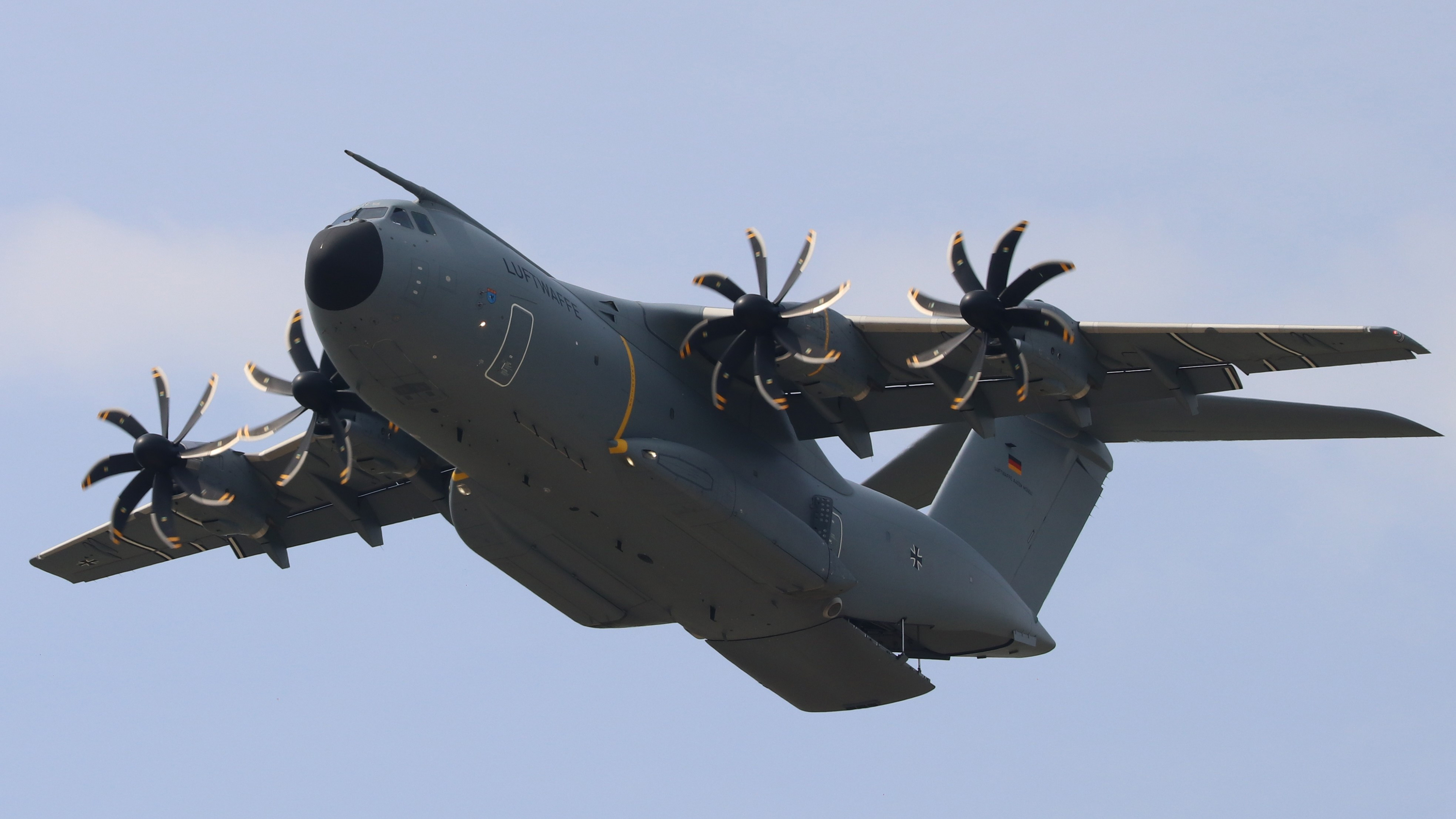 General 3840x2160 aircraft Airbus A400M Atlas Luftwaffe transport military aircraft Airbus french aircraft