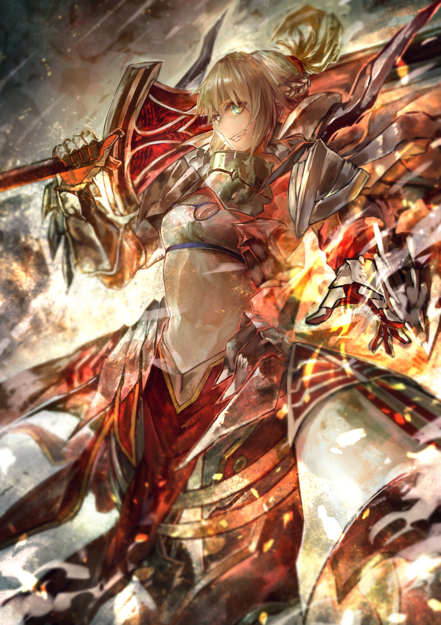Anime 1416x2006 Fate series Fate/Grand Order Fate/Apocrypha  Mordred (Fate/Apocrypha) anime girls signo aaa