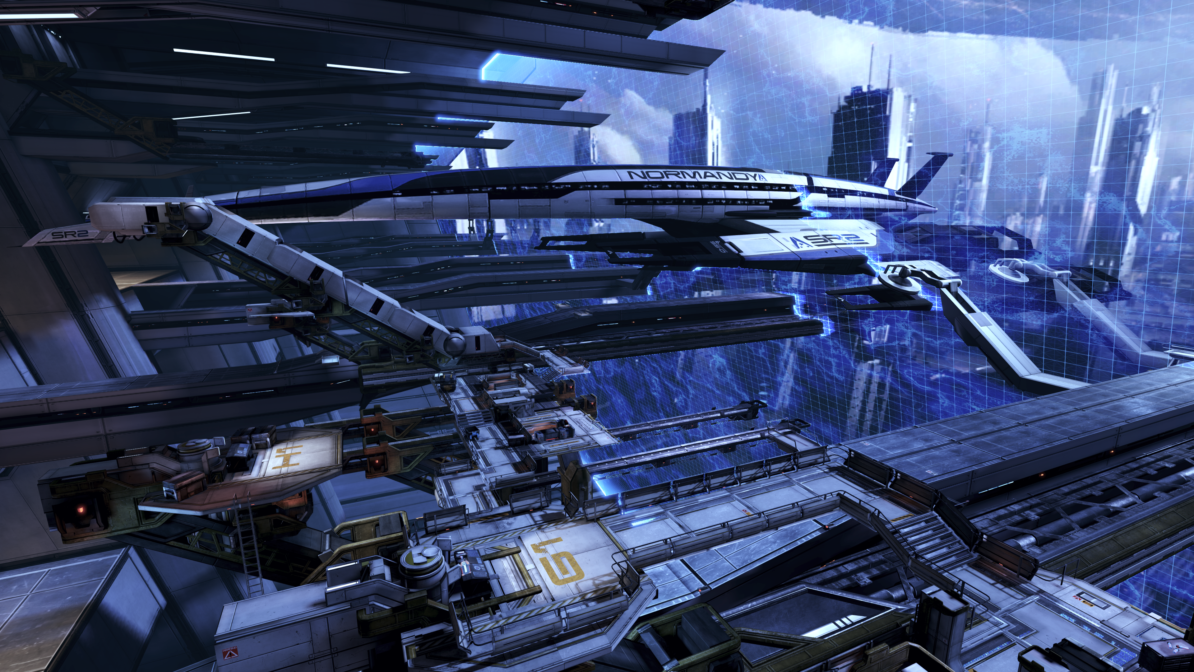General 3840x2160 Mass Effect Citadel (Mass Effect) Normandy SR-2 science fiction Mass Effect 3 video games PC gaming video game art