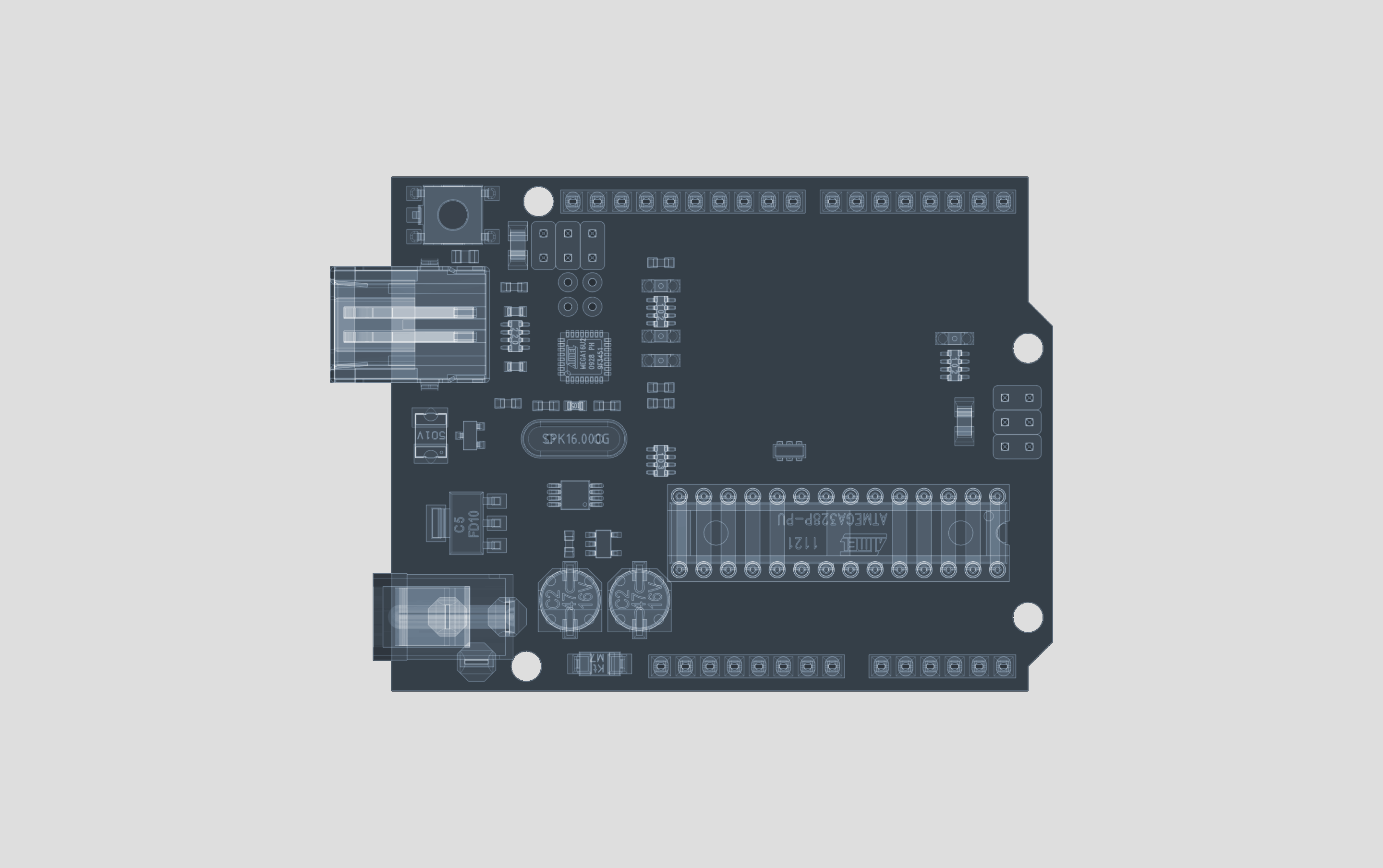 General 2880x1808 minimalism x-rays digital art circuit boards microchip ARDUINO UNO Arduino