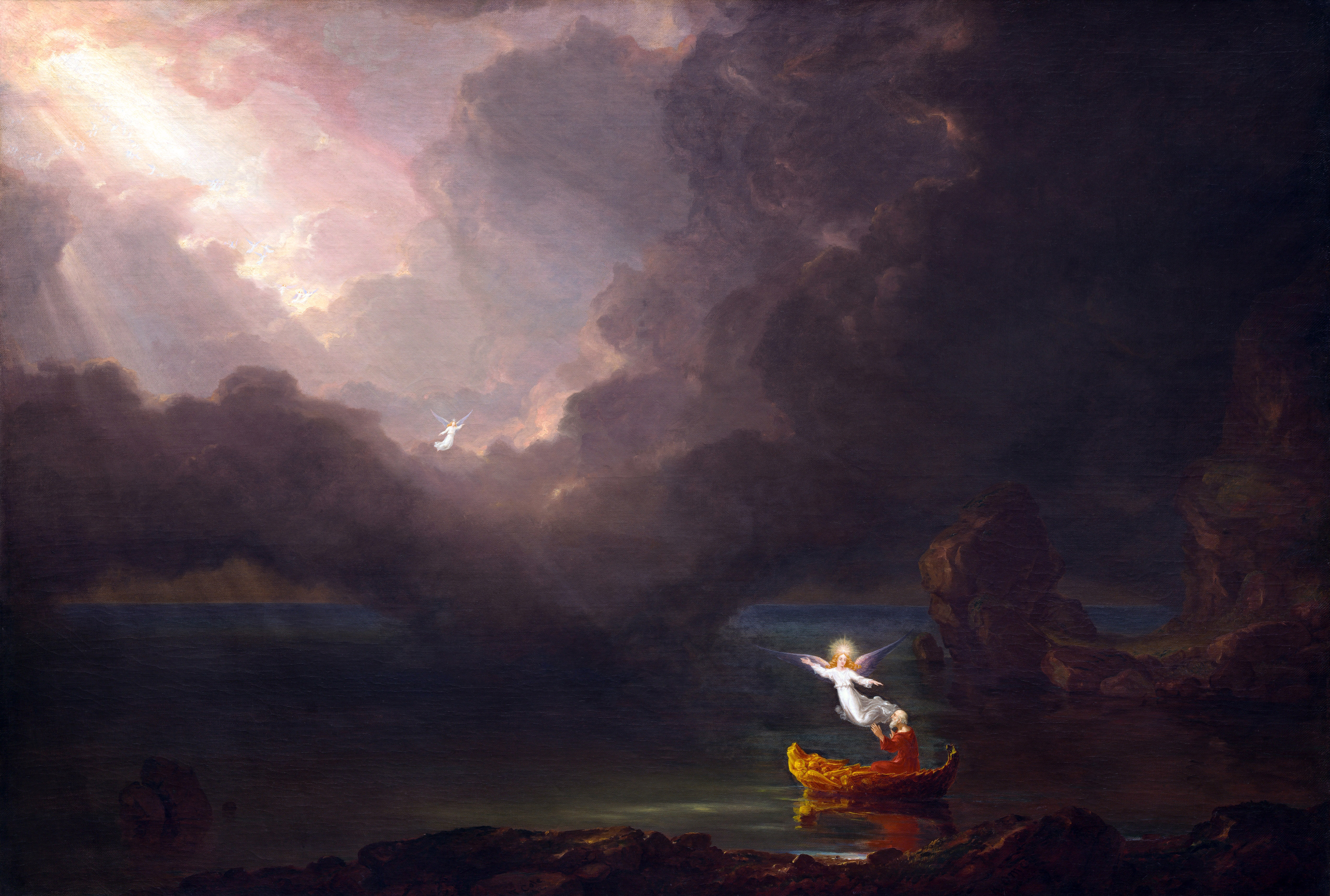 General 5000x3371 Thomas Cole The Voyage of Life painting classic art The Voyage of Life: Old Age