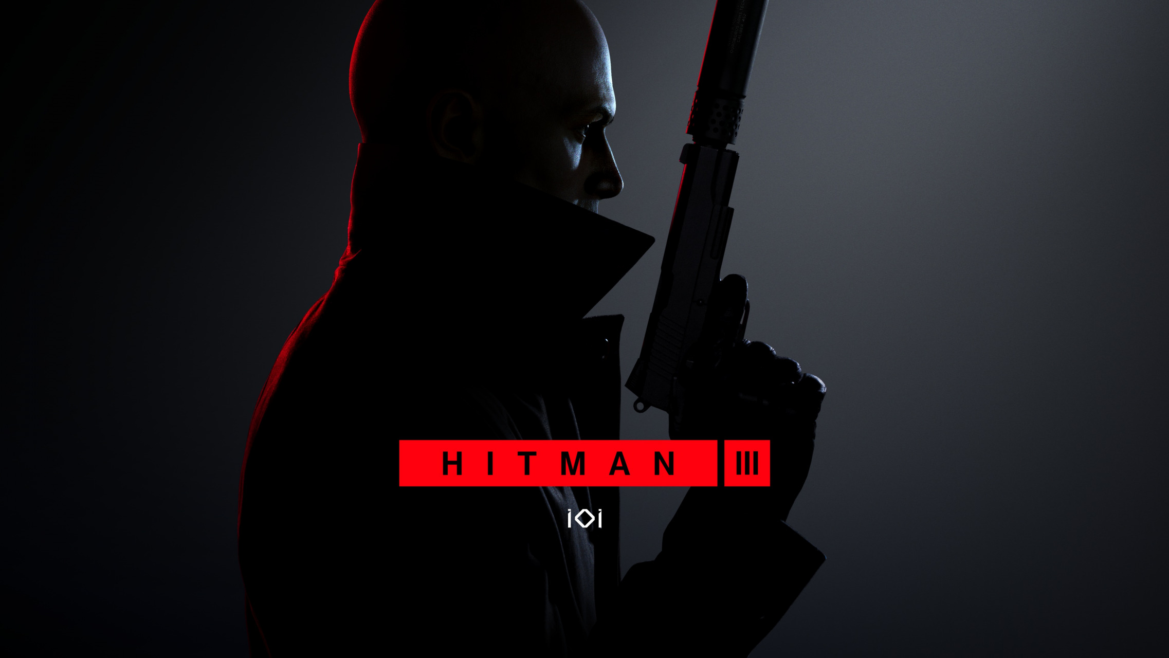 General 2274x1280 Codename 47 Hitman Hitman 3 black coat video games pistol video game characters simple background