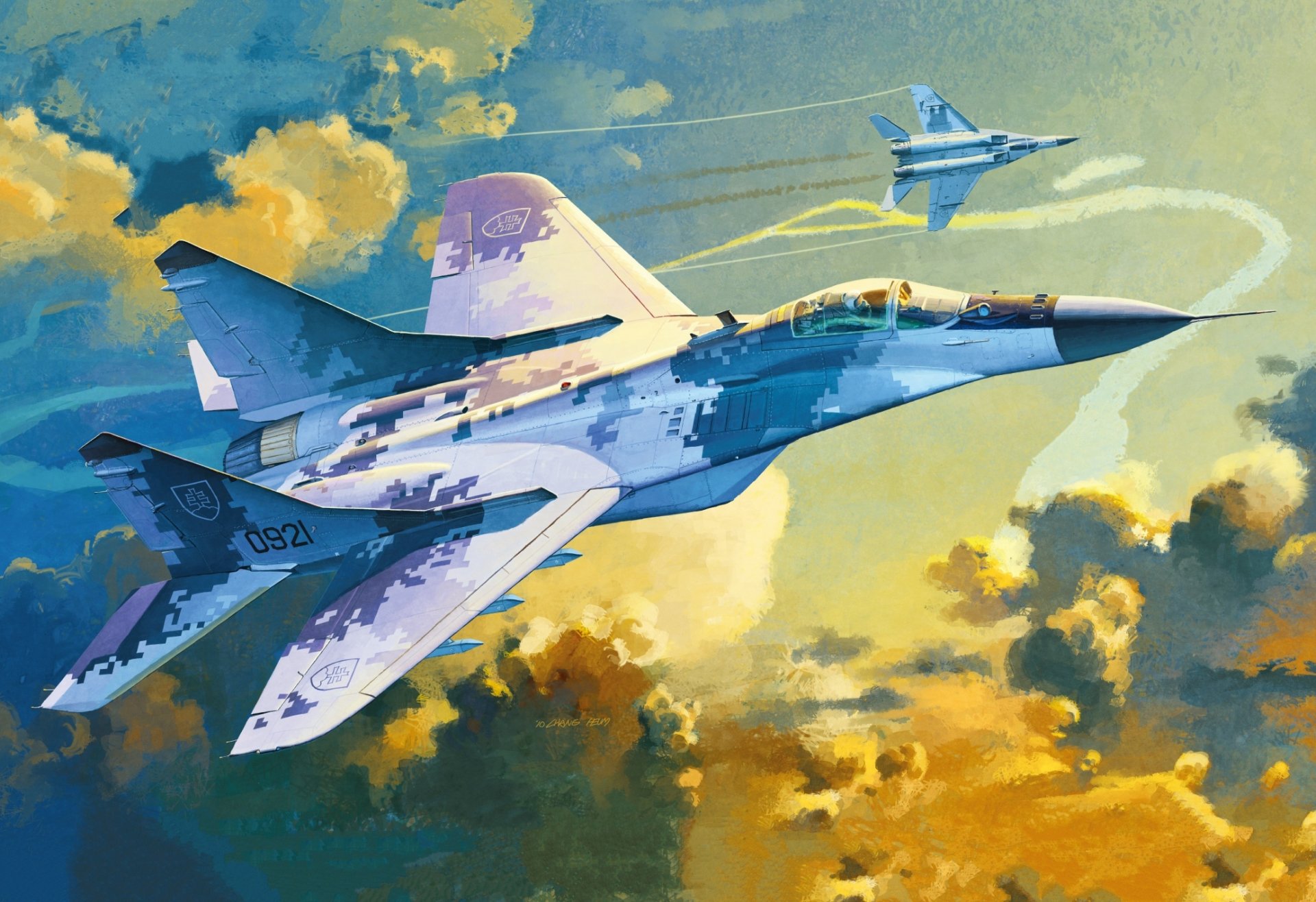 General 1920x1316 slovak air force artwork Mikoyan MiG-29 military aircraft aircraft Mikoyan-Gurevich Russian/Soviet aircraft