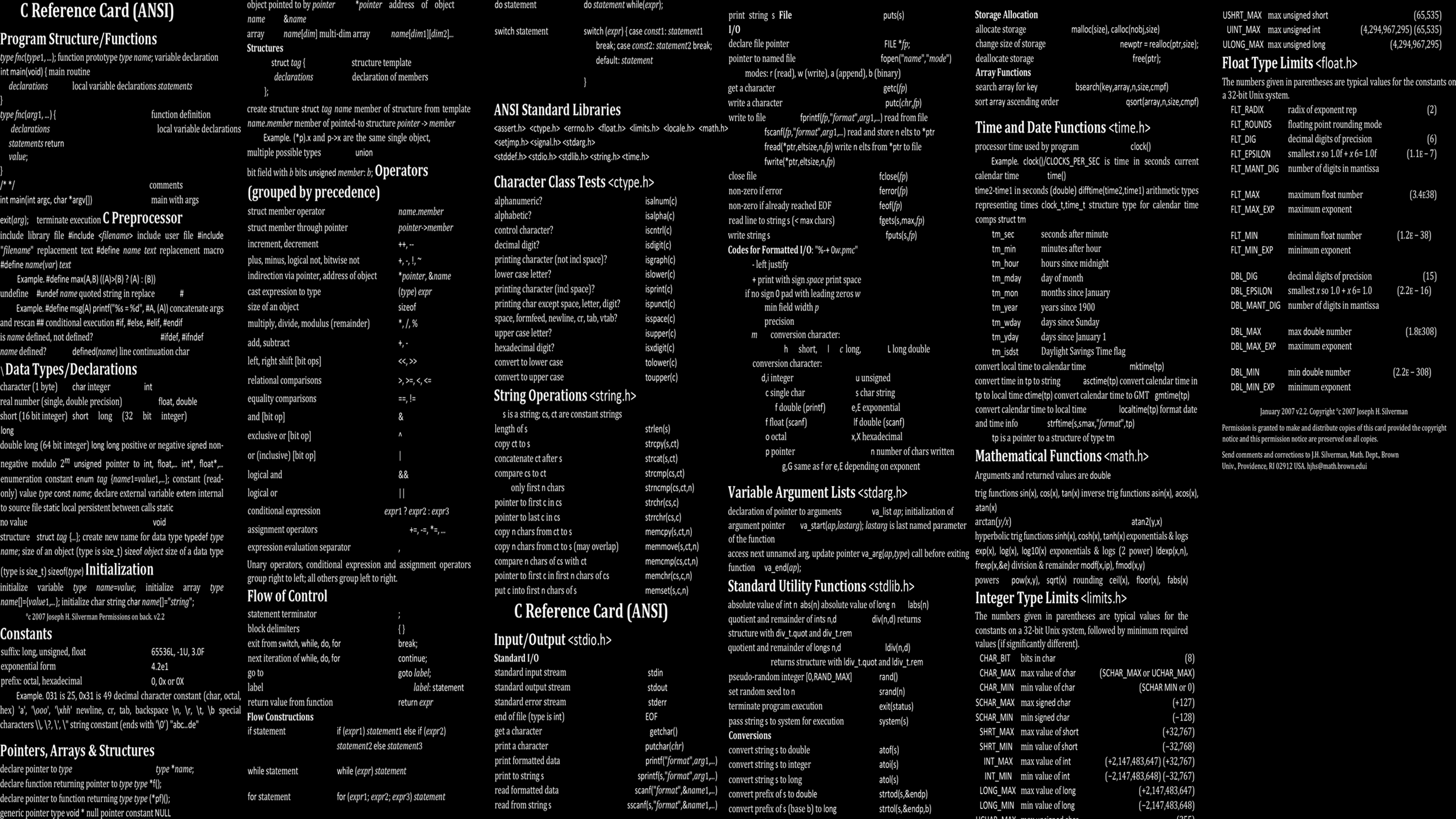 General 3840x2160 programming programming language technology cheat sheet RPG digital art text simple background