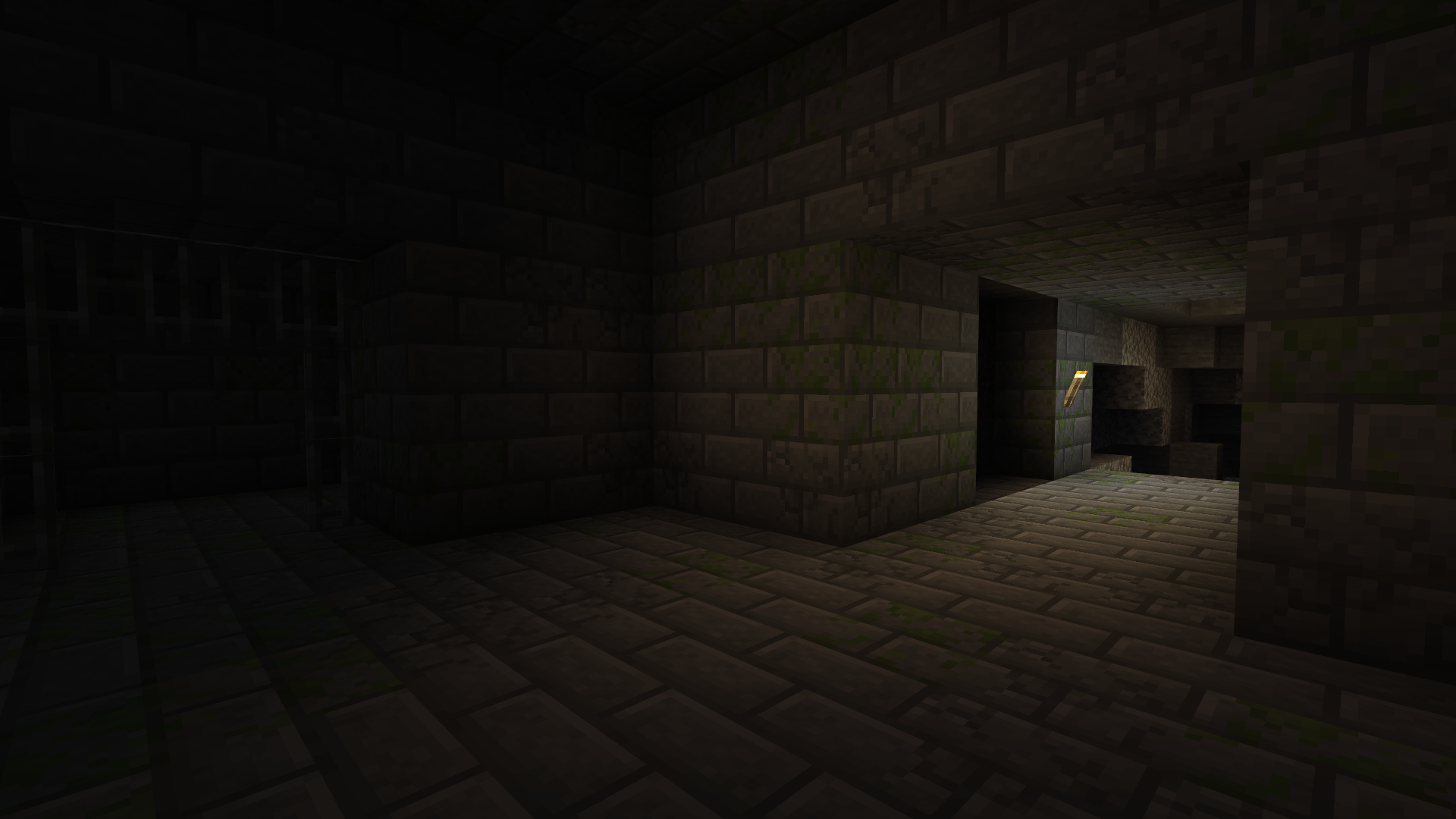 General 1920x1080 Minecraft cave screen shot PC gaming video games