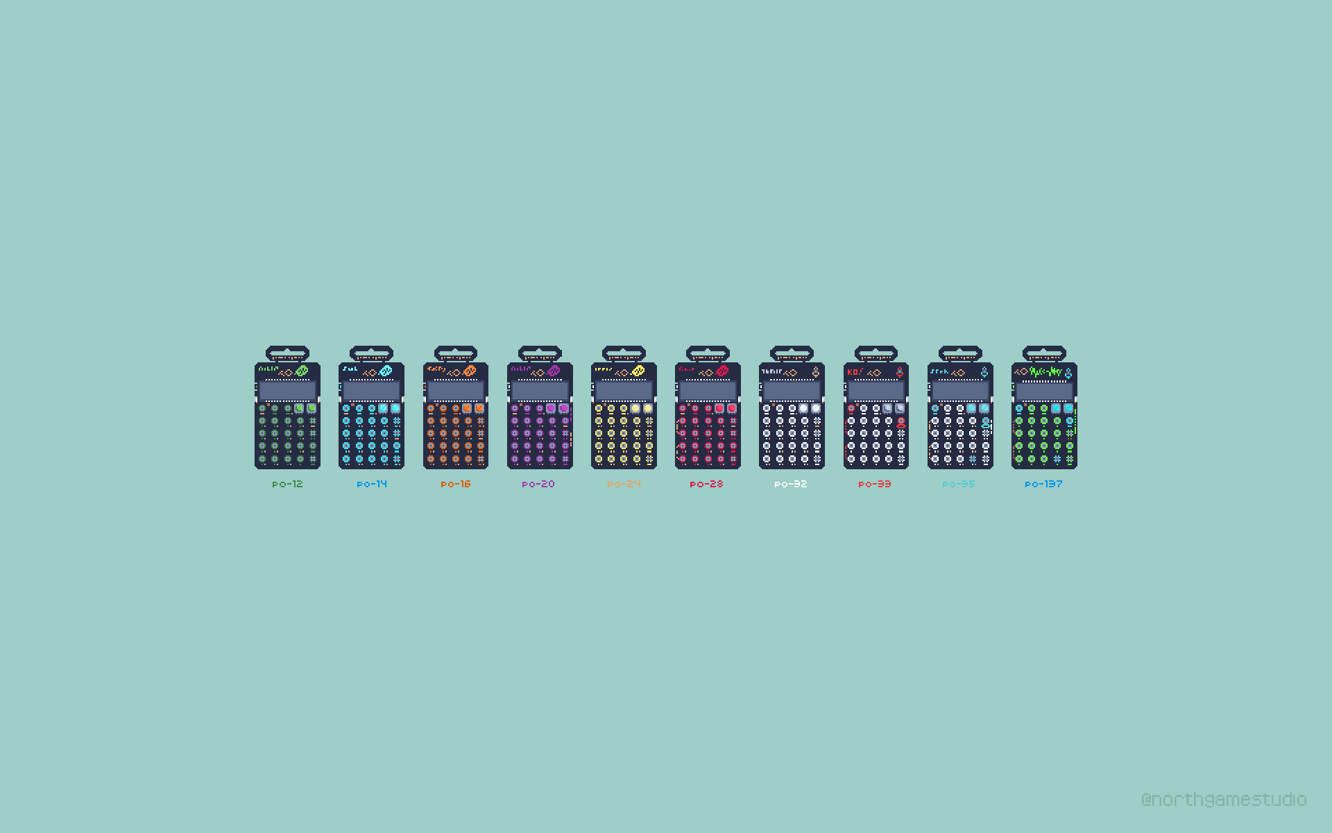 General 1920x1200 music synthesizer pixel art minimalism simple background digital art watermarked