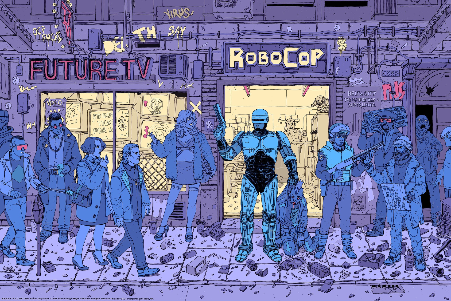 General 1920x1280 futuristic RoboCop cyborg artwork Josan Gonzalez movie characters
