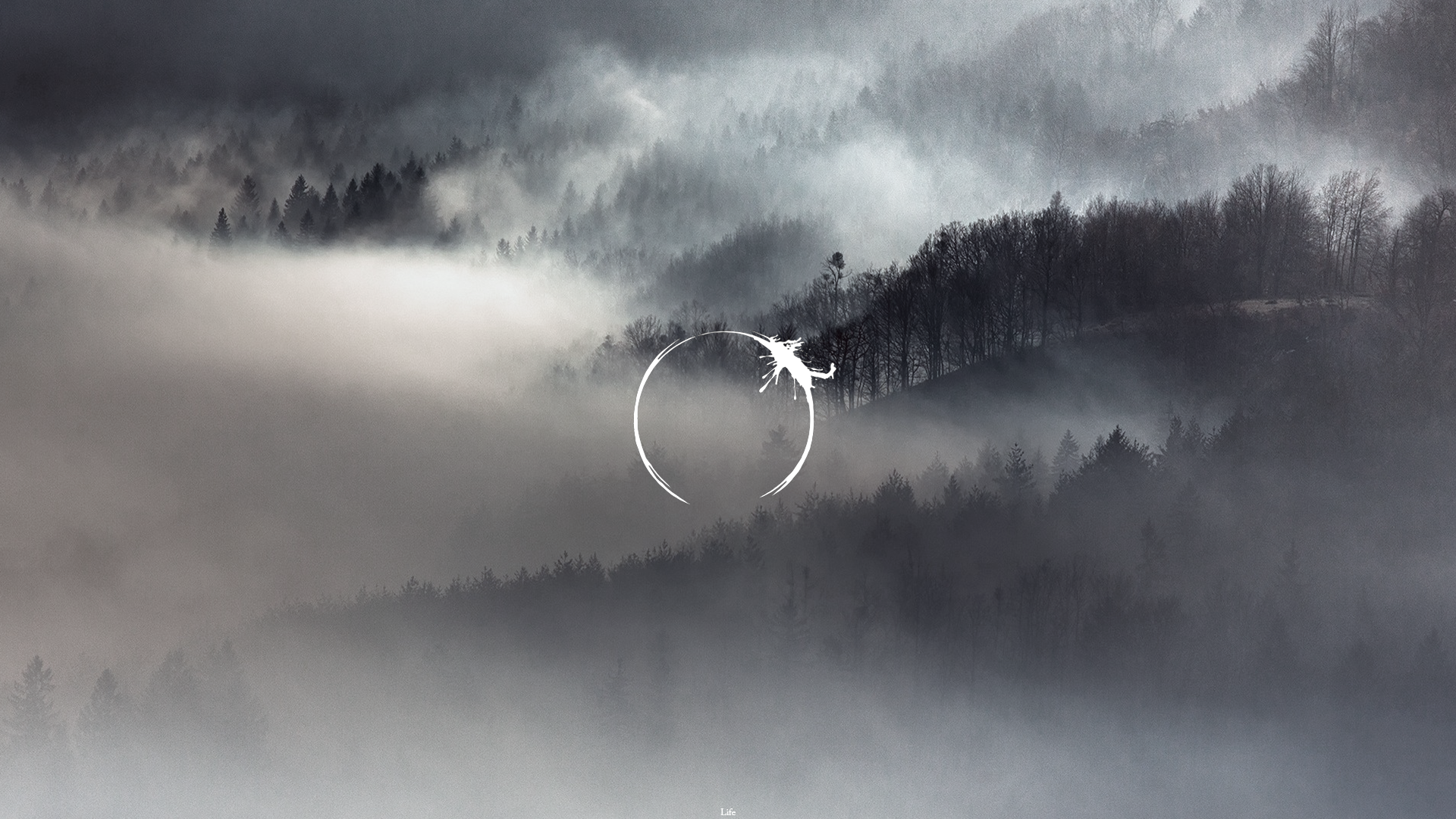 General 1920x1080 movies fictional logo text circle The Arrival (2016) clouds forest mountains