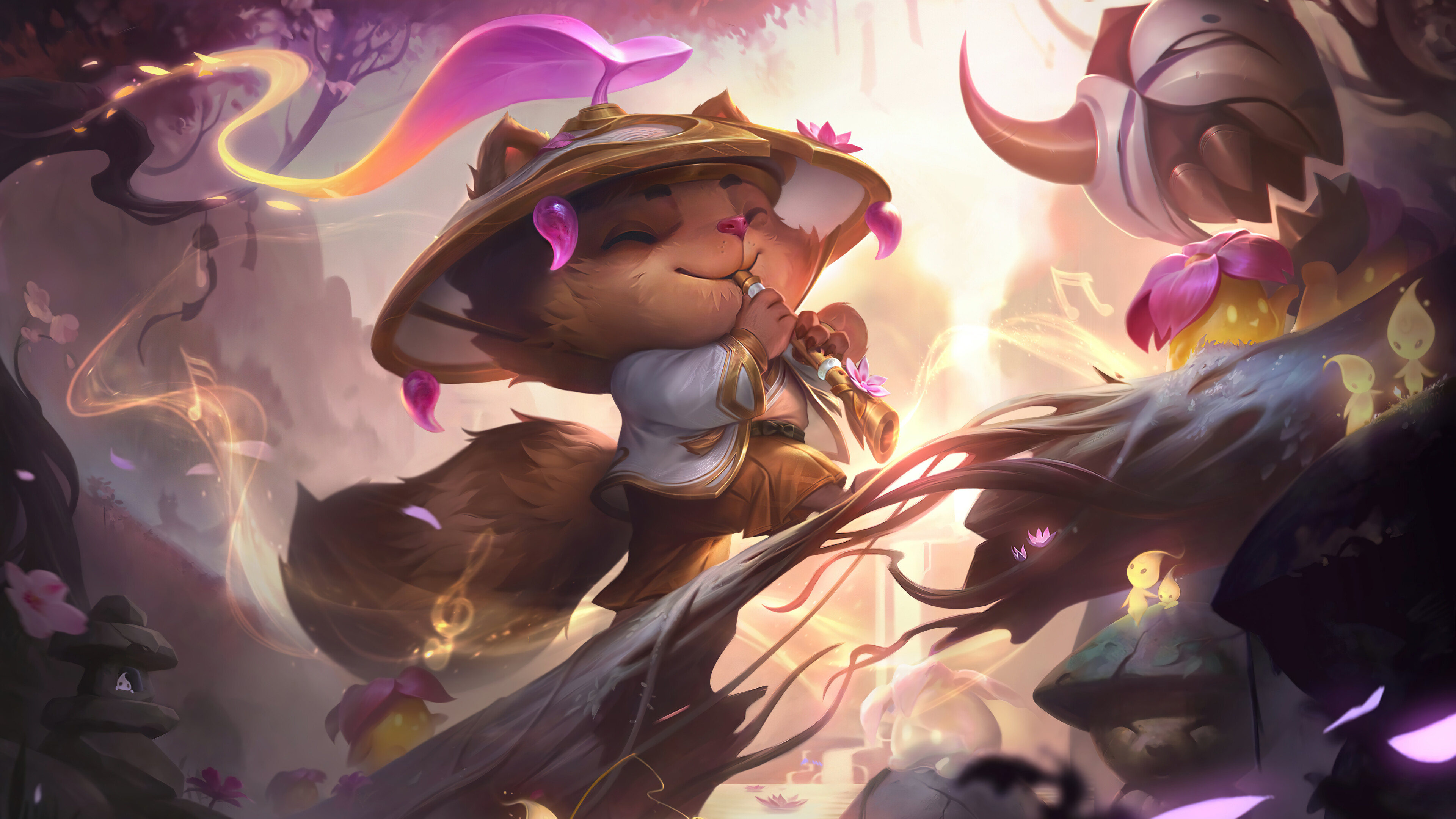 General 3840x2160 spirit blossom Teemo Teemo (League of Legends) League of Legends Riot Games GZG PC gaming Prestige Edition (League of Legends) Spirit Blossom(League of Legends)