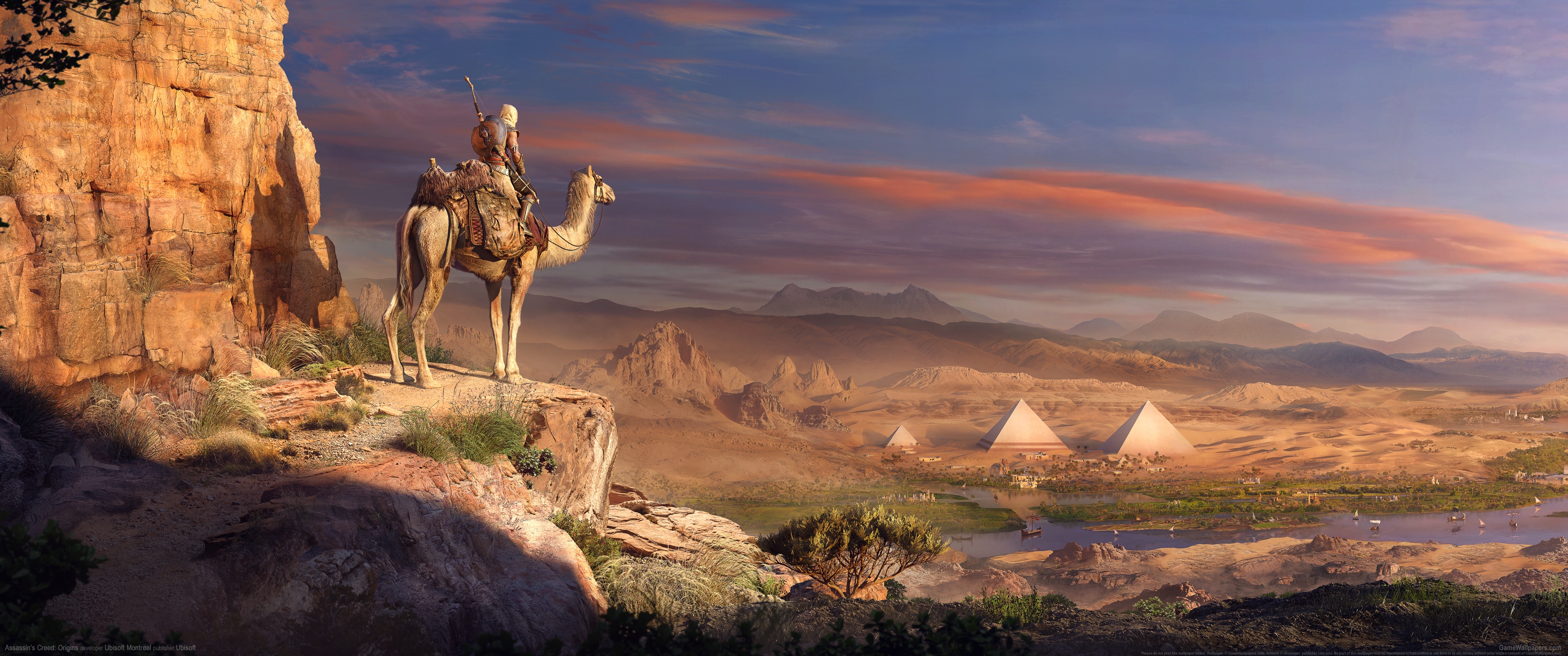 General 3440x1440 video games desert ultrawide Assassin's Creed: Origins Assassin's Creed