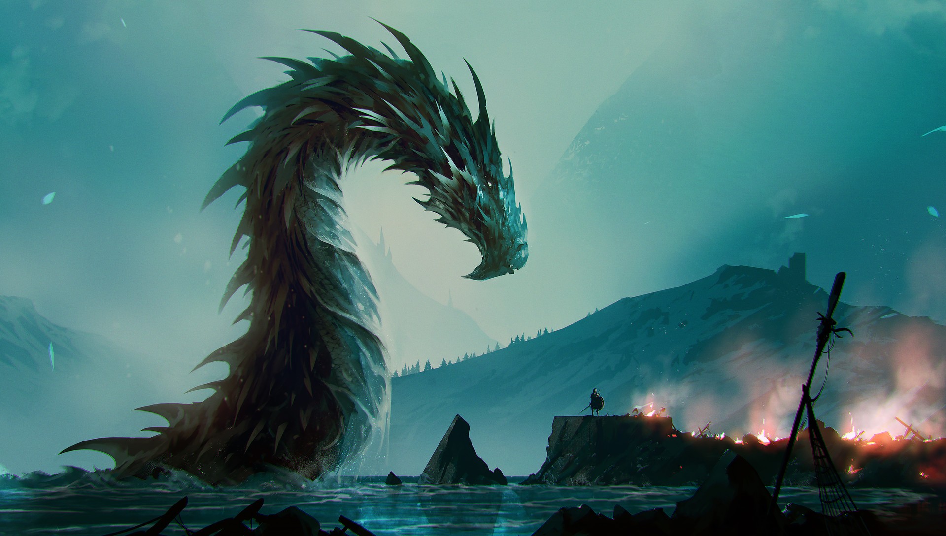 General 1920x1089 fantasy art water dragon creature